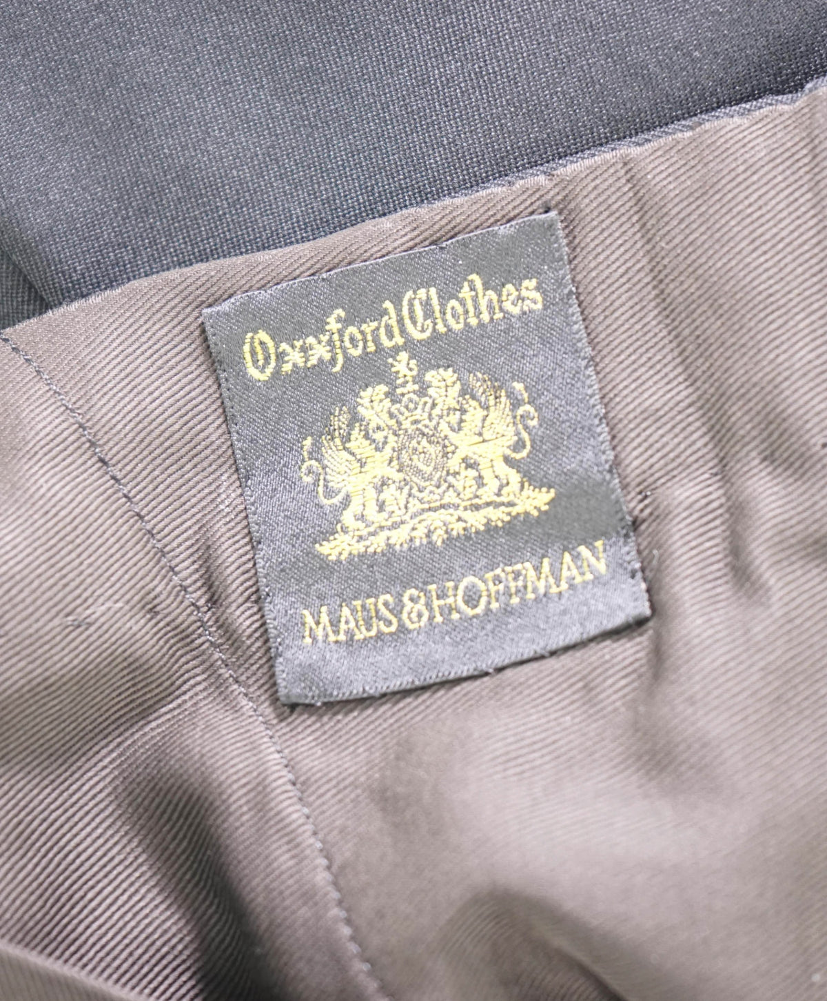OXFORD CLOTHES - MAUS & HOFFMAN Black Pants - 38W