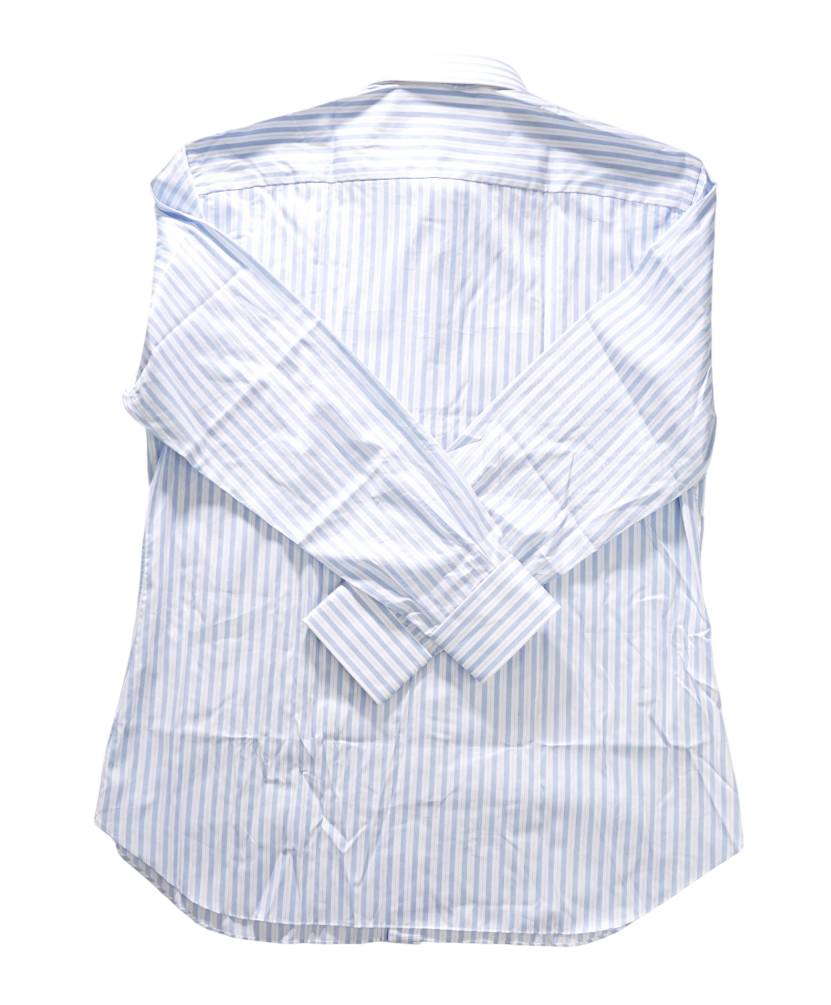 $795 BRIONI - Blue Stripe Shirt - 16.5 - 42
