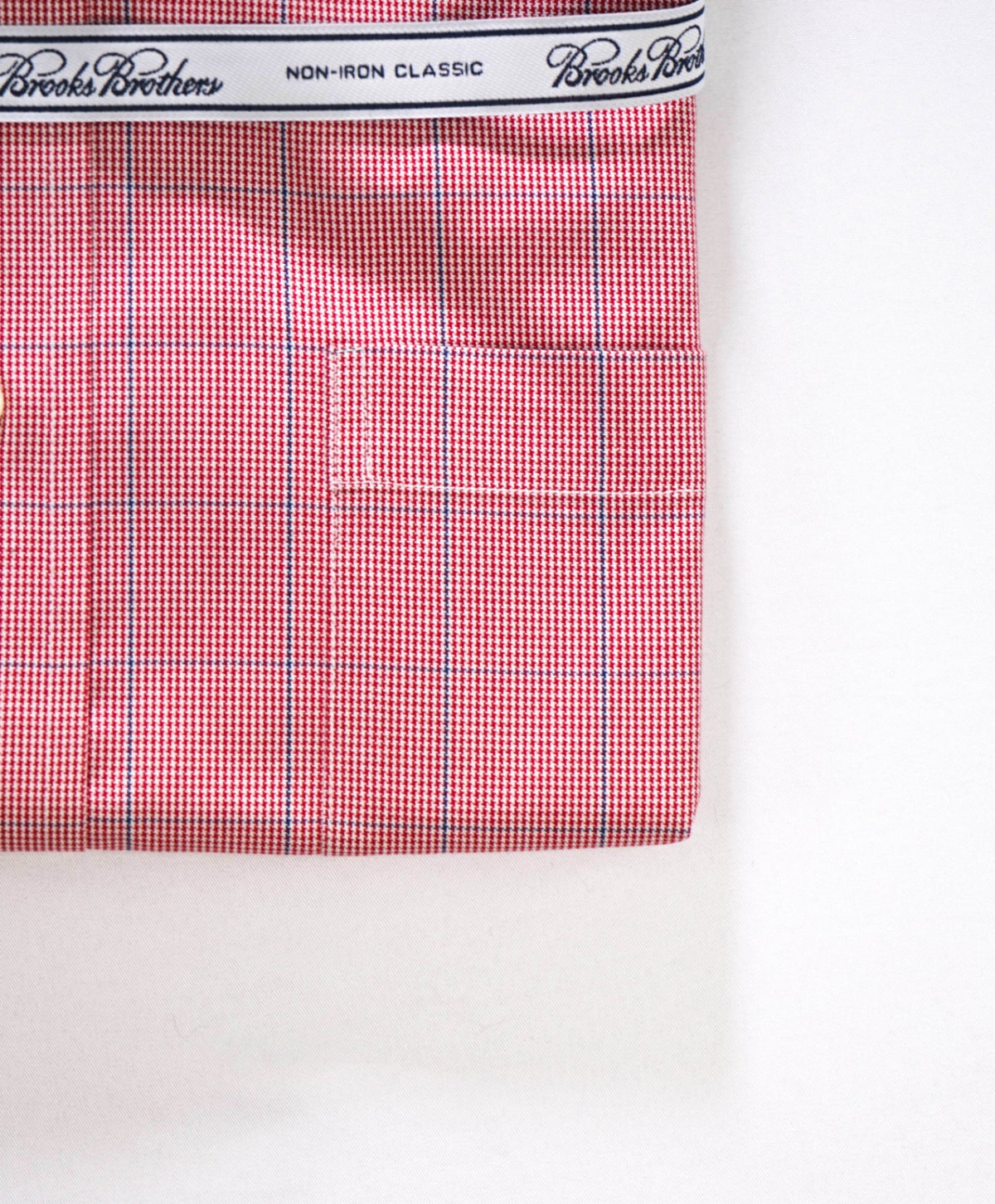 $128 BROOKS BROTHERS - Red Check NON-IRON "Classic" Shirt - 15 - 33
