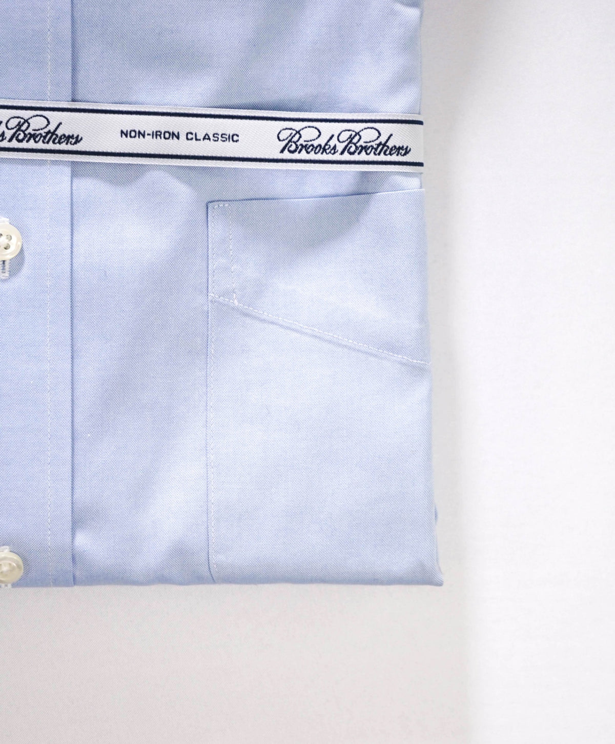 $128 BROOKS BROTHERS - Blue NON-IRON "Classic" Shirt - 15 - 33