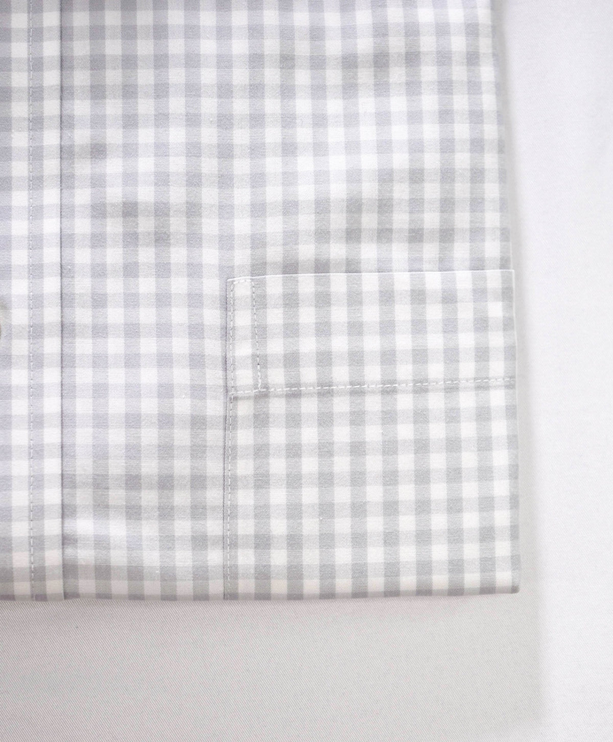 $128 BROOKS BROTHERS - Gray Gingham NON-IRON "Classic" Shirt - 15 - 34