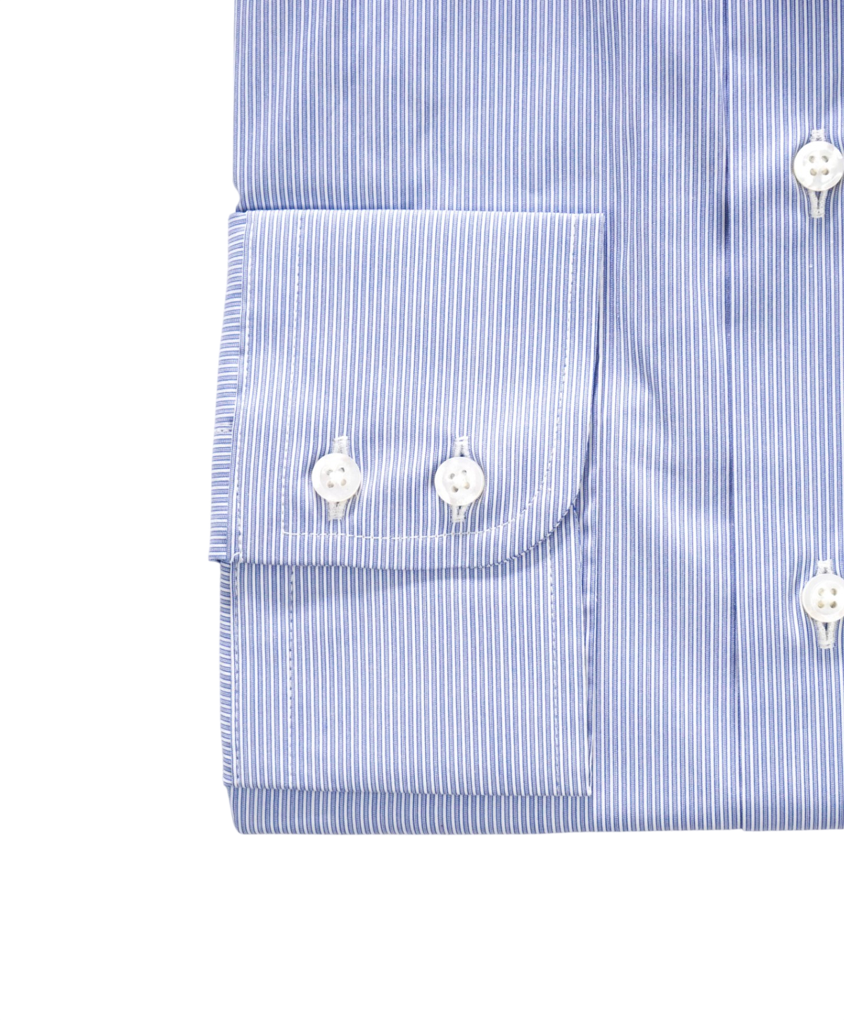 $198 BROOKS BROTHERS - Blue Stripe MADE IN USA "REGENT" Shirt - 17 - 34
