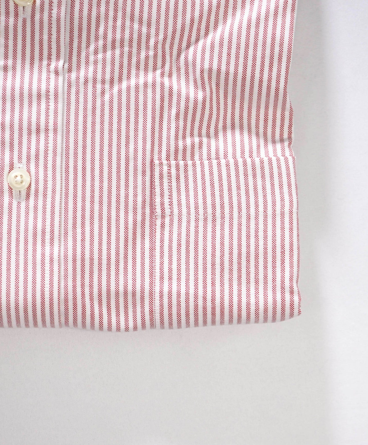 $198 BROOKS BROTHERS - Red Stripe MADE IN USA "MAKERS AND MERCHANTS" Shirt - 16 - 34