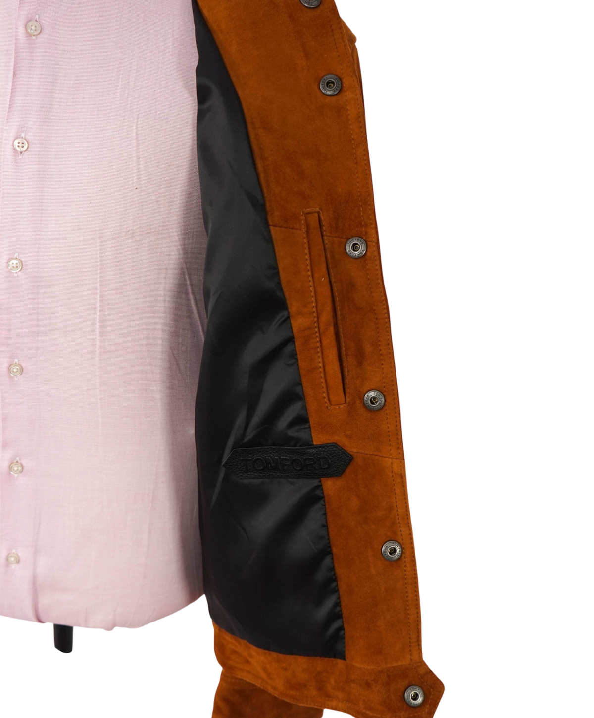 $8,500 TOM FORD - Brown Suede Trucker Jacket - 44 (54EU)