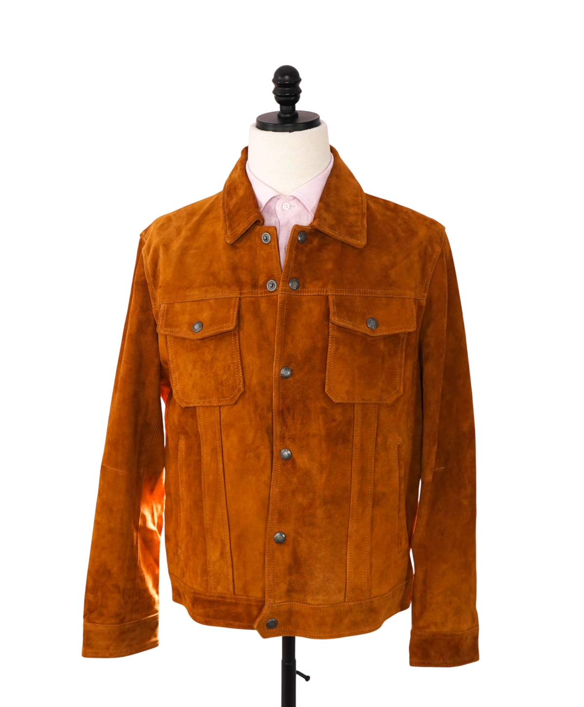 $8,500 TOM FORD - Brown Suede Trucker Jacket - 44 (54EU)