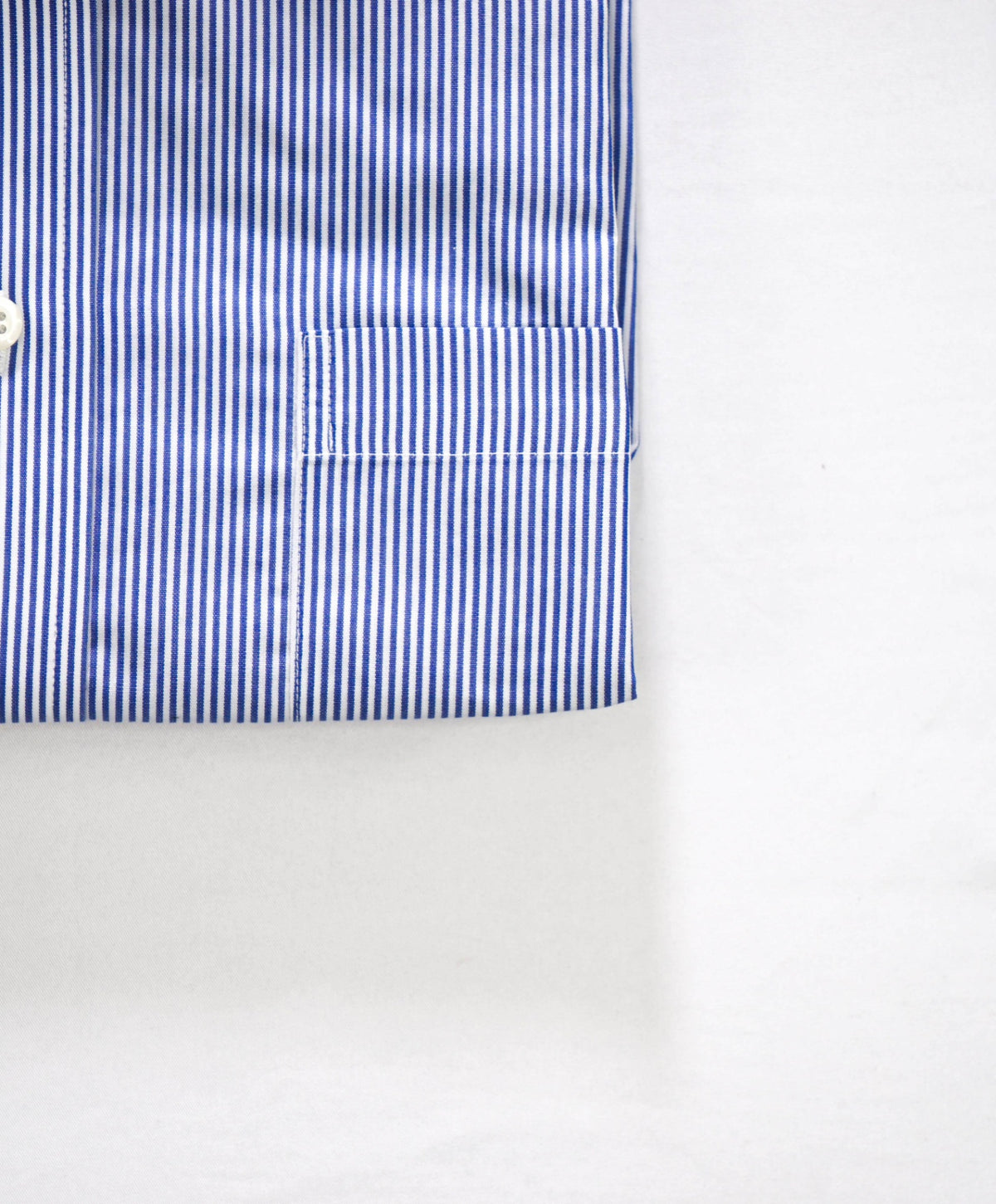 $128 BROOKS BROTHERS - Blue Stripe Non-Iron "REGENT" Shirt - 17.5 - 34