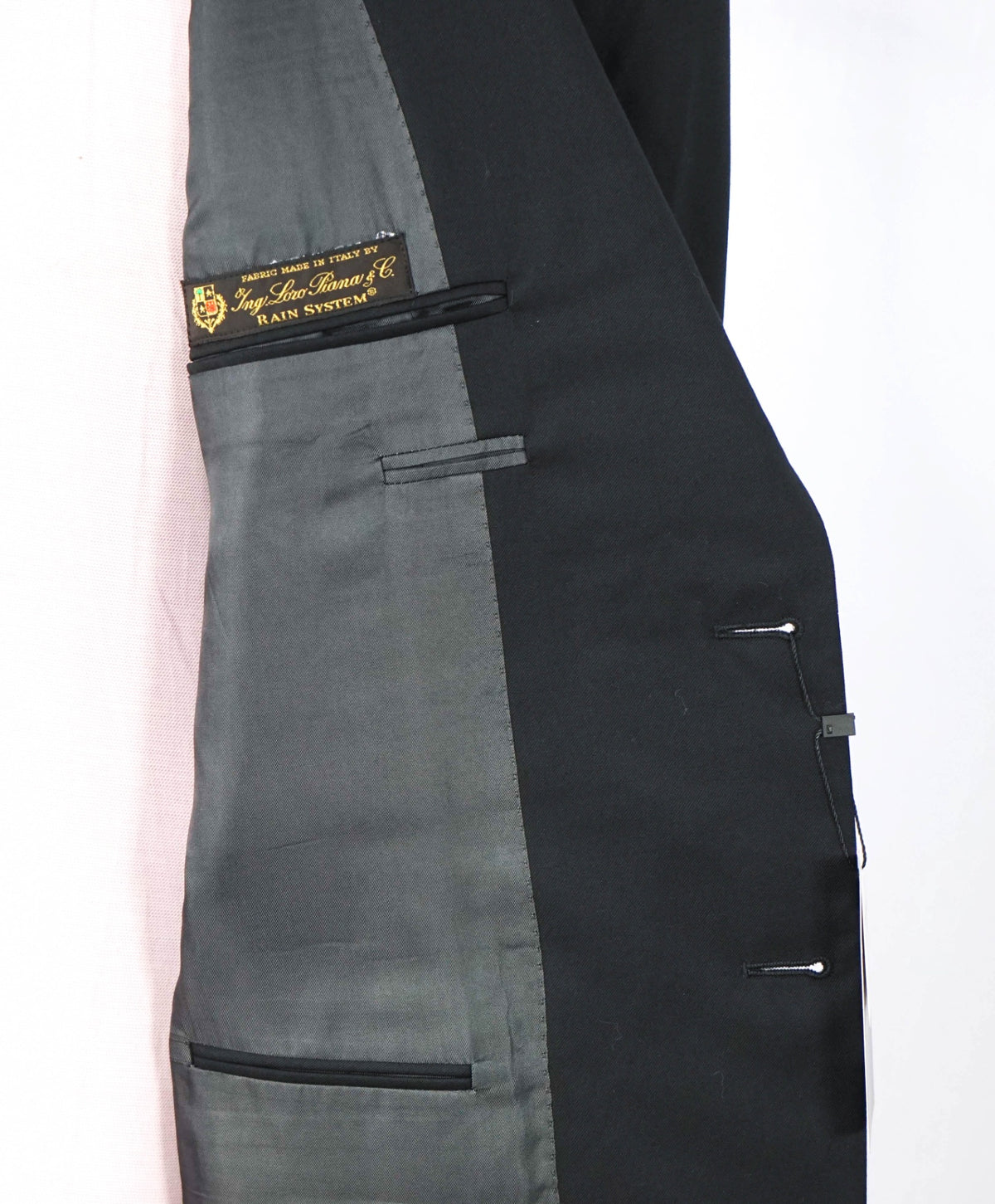 HICKEY FREEMAN - Loro Piana VINTAGE Black Wool Blazer - 40S