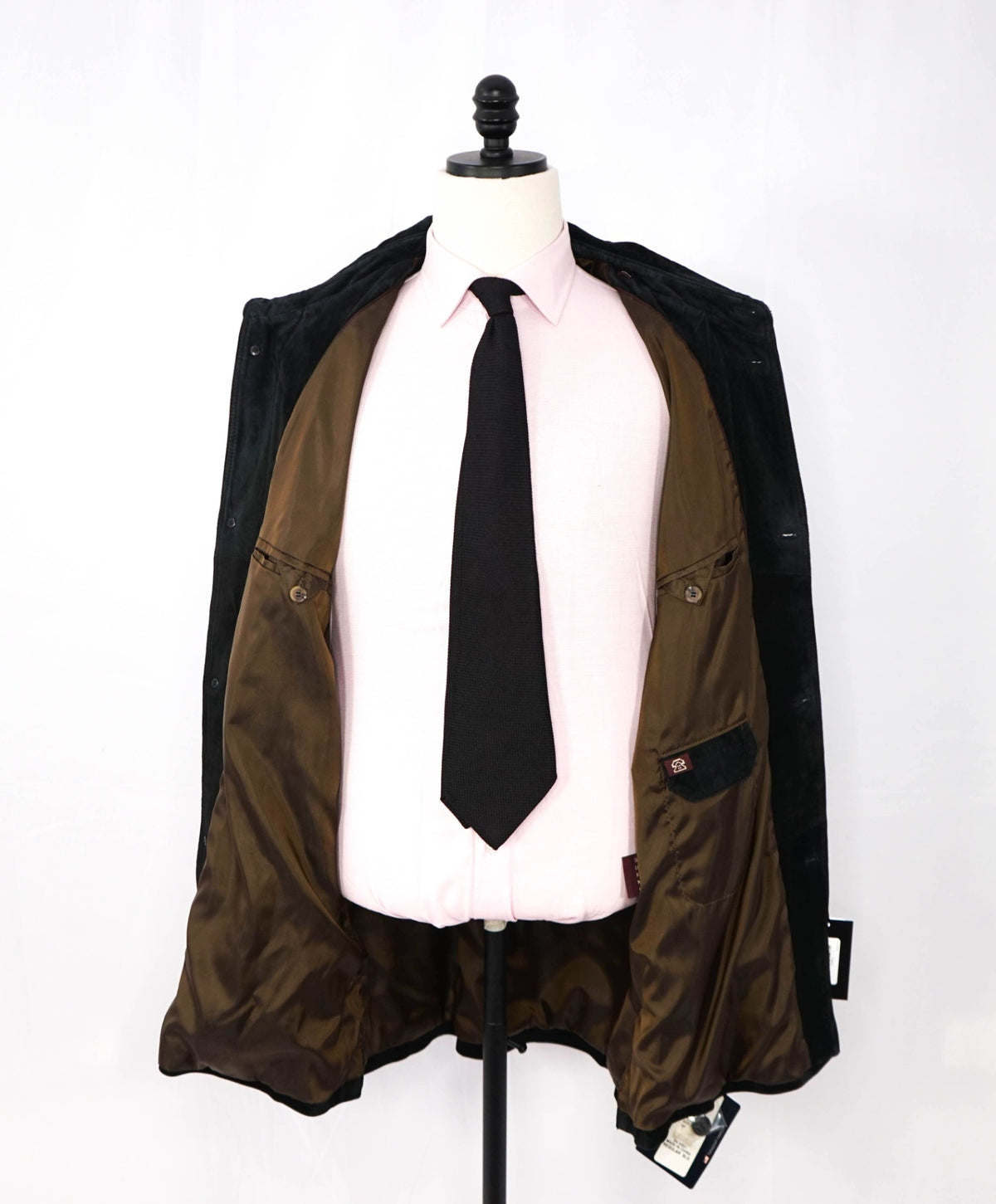 NEWPORT HARBOR - VTG Black Distressed Suede Coat - XL