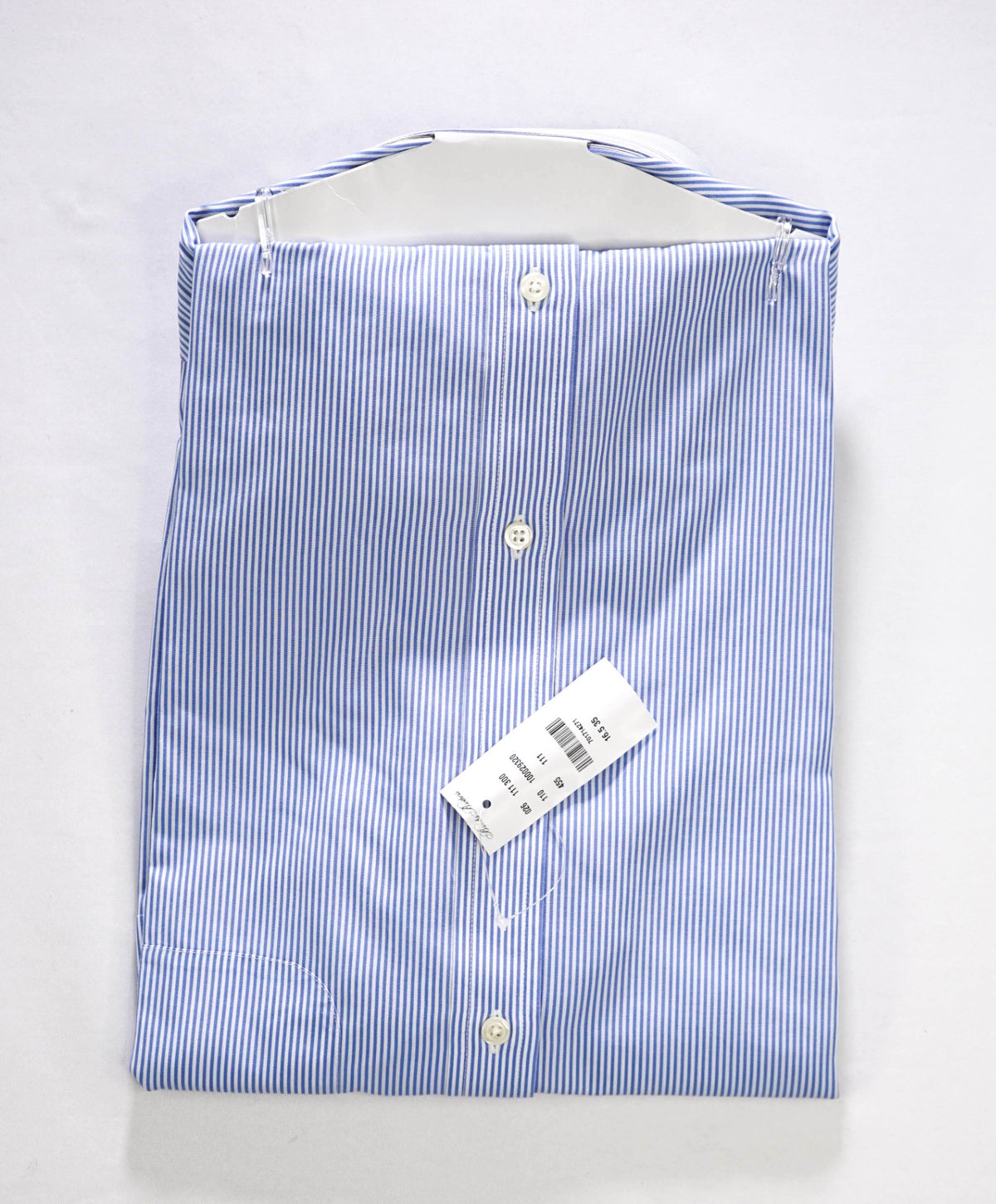 $128 BROOKS BROTHERS - Blue Stripe Non-Iron "REGENT" Shirt - 16.5 - 35