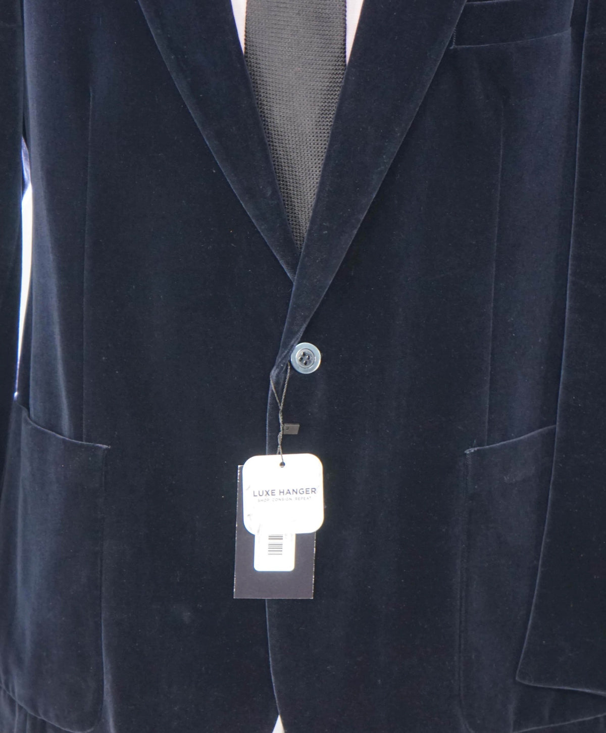 YVES SAINT LAURENT - VTG Navy Blue Velvet Blazer - 38R