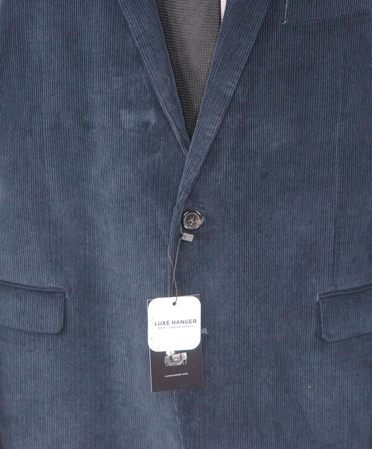 LAUREN RALPH LAUREN - Navy Blue Corduroy Blazer - 48R