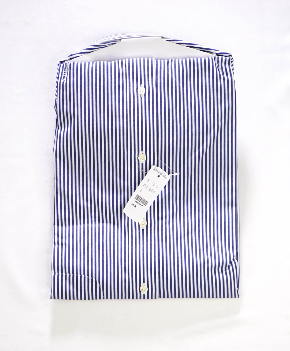 $128 BROOKS BROTHERS - Blue Stripe Non-Iron "REGENT" Shirt - 16.5 - 36