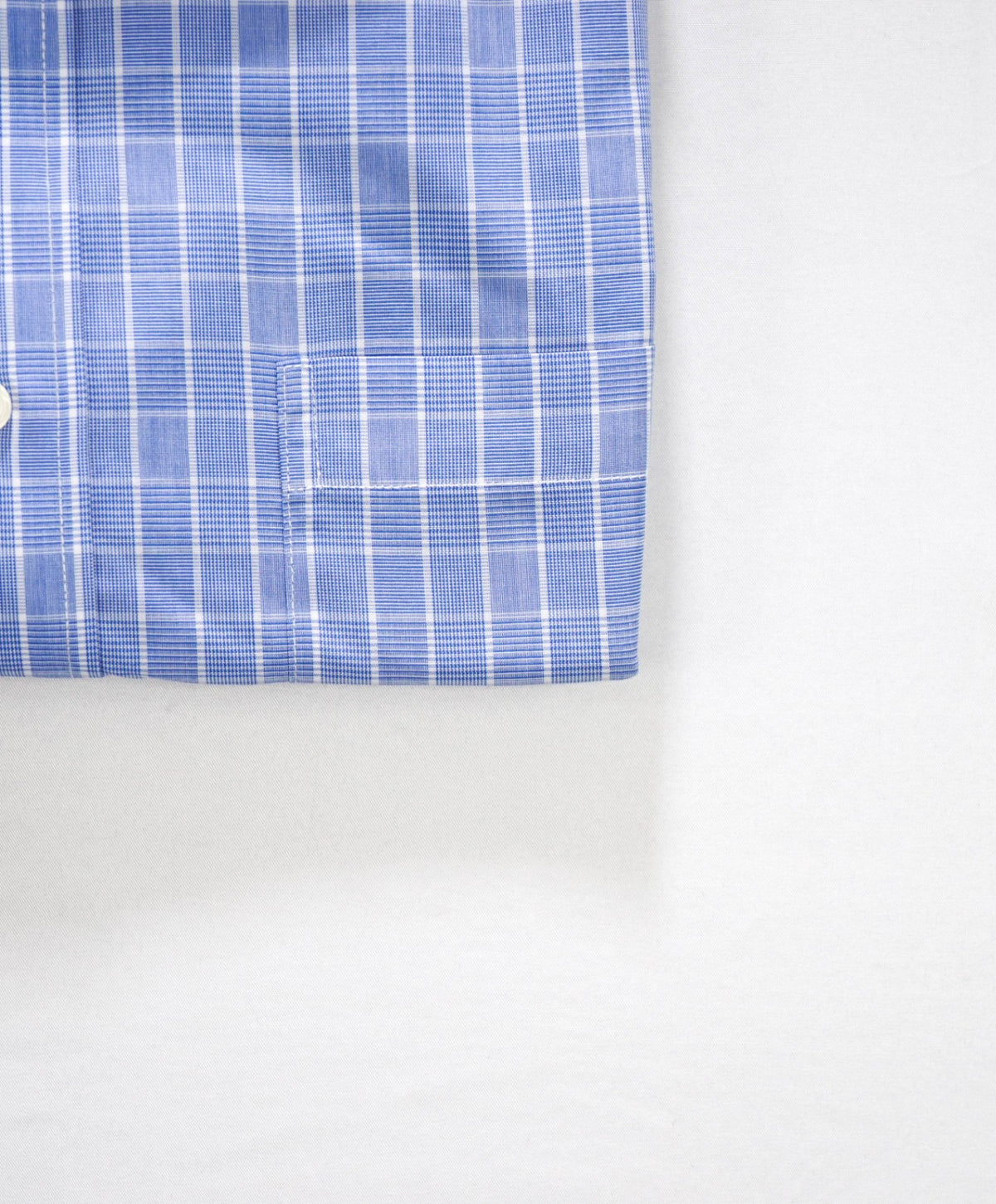 $128 BROOKS BROTHERS - Blue Plaid Shiaid NON-IRON "364" - 17 - 32/33