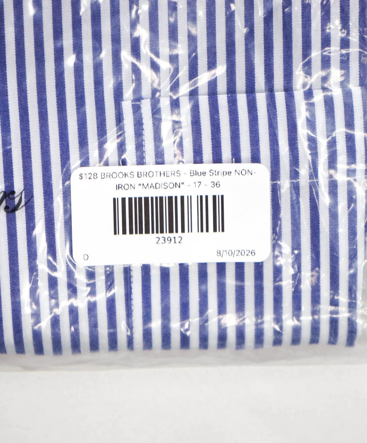 $128 BROOKS BROTHERS - Blue Check NON-IRON "MADISON" - 17 - 36