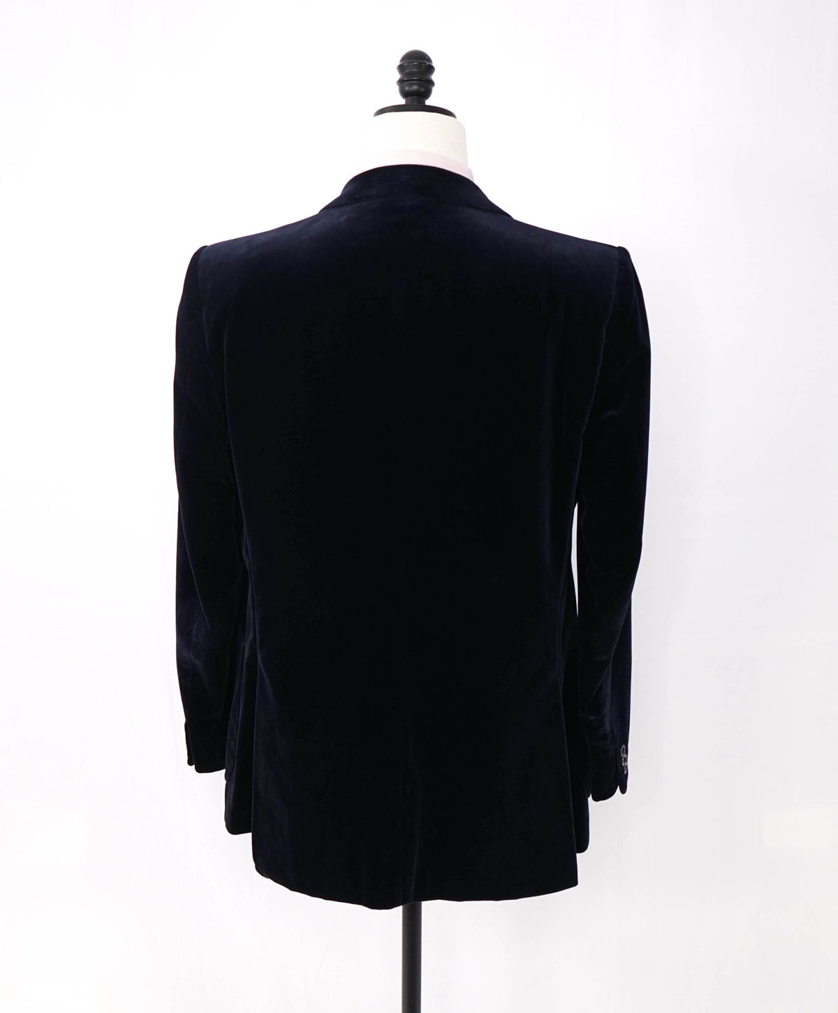 YVES SAINT LAURENT - VTG Navy Blue Velvet Blazer - 38R