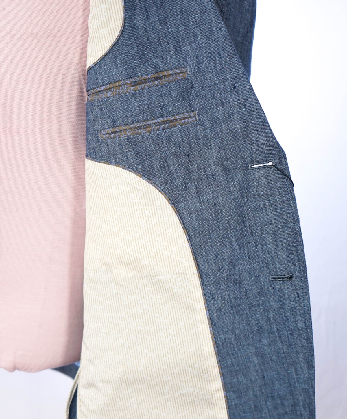 JOSEPH ABBOUD - Blue Linen Blazer - L