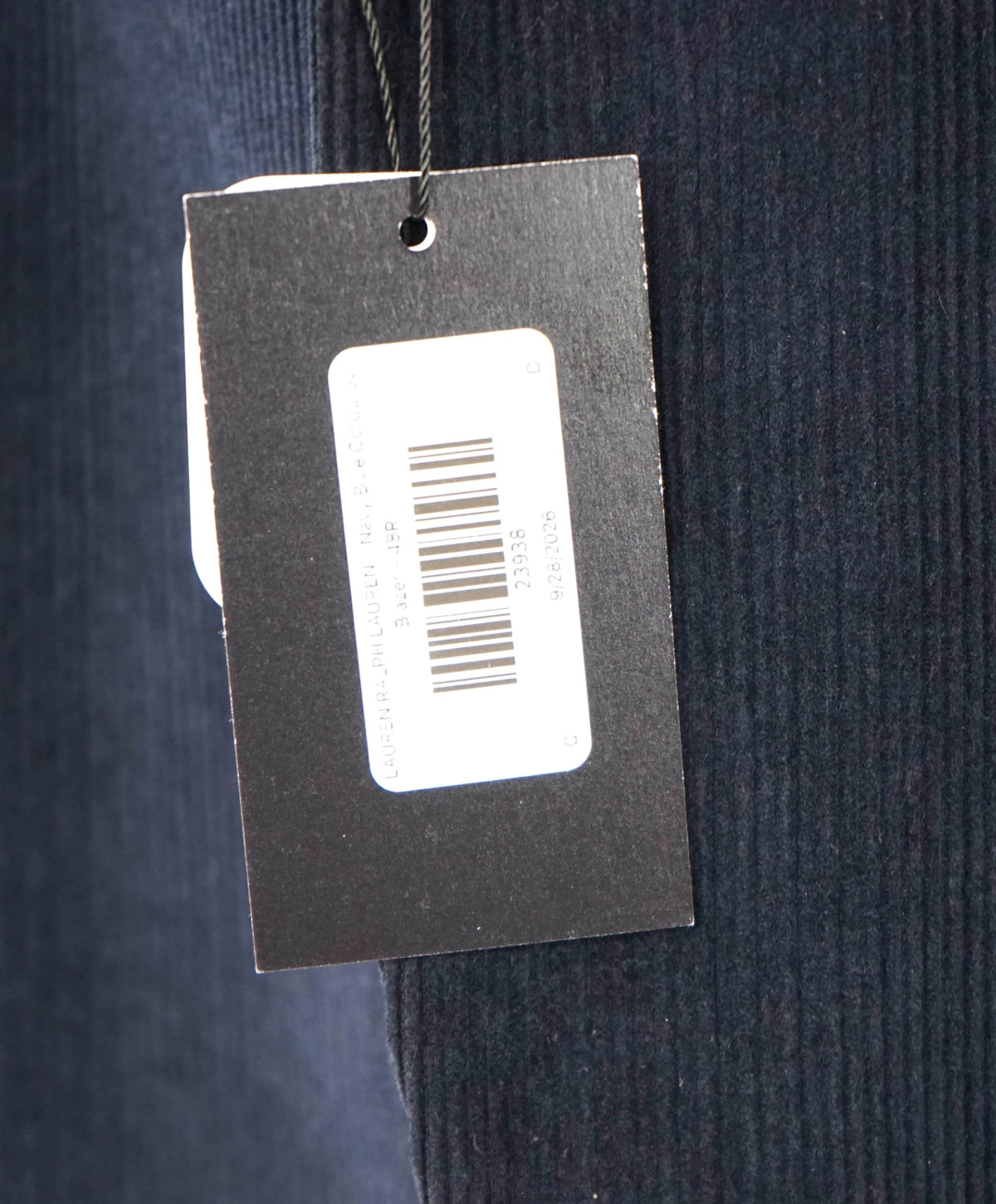 LAUREN RALPH LAUREN - Navy Blue Corduroy Blazer - 48R