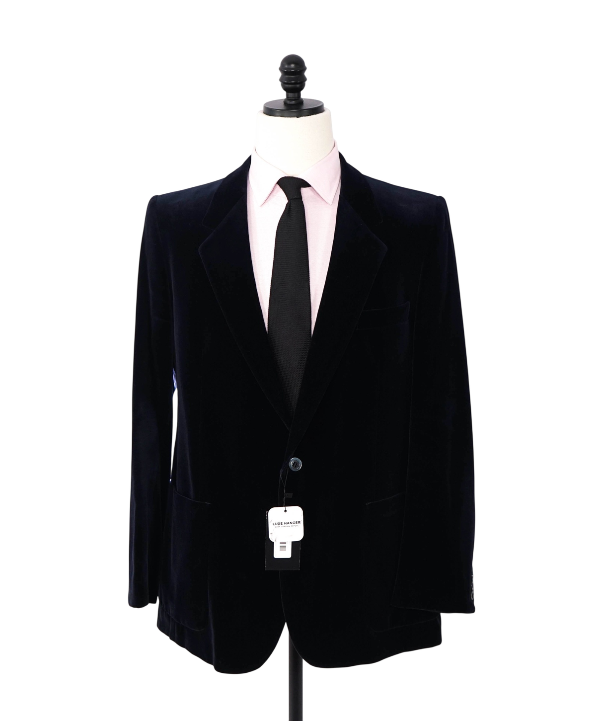 YVES SAINT LAURENT - VTG Navy Blue Velvet Blazer - 38R