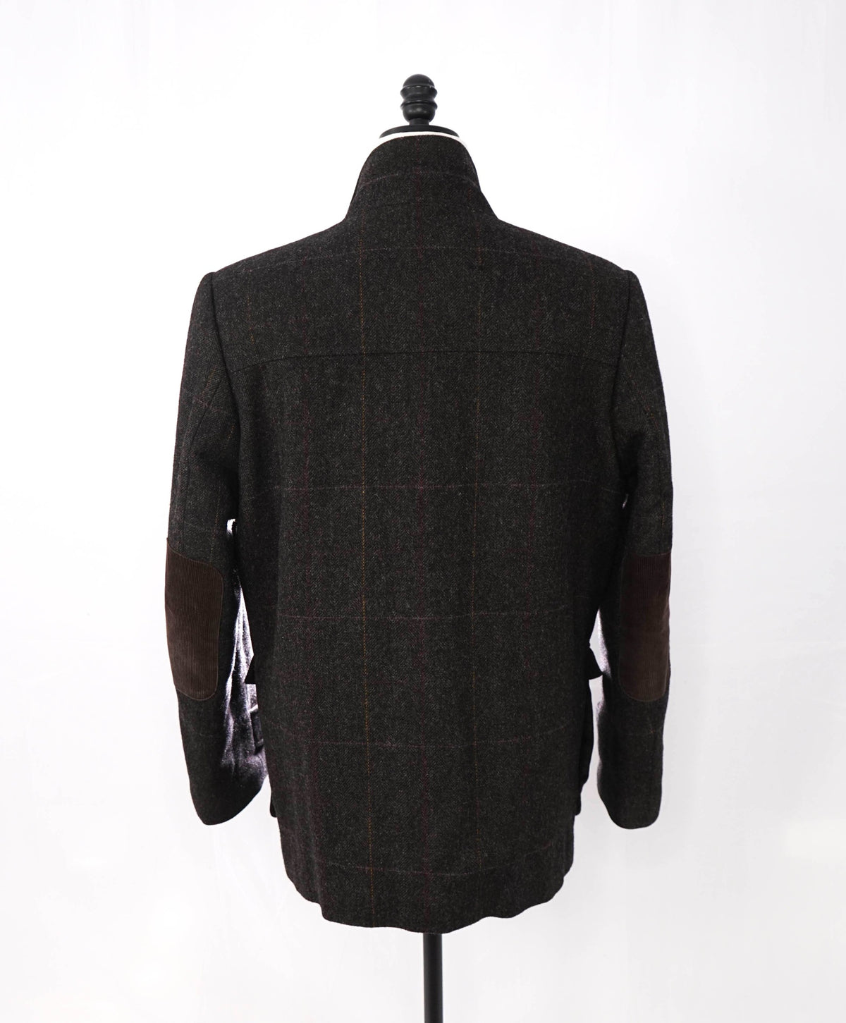 MOON ENGLAND - Herringbone Tweed Heavy Hunting Coat - L