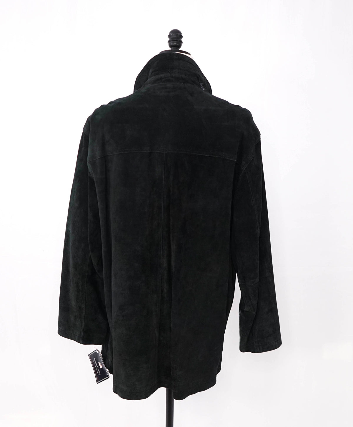 NEWPORT HARBOR - VTG Black Distressed Suede Coat - XL