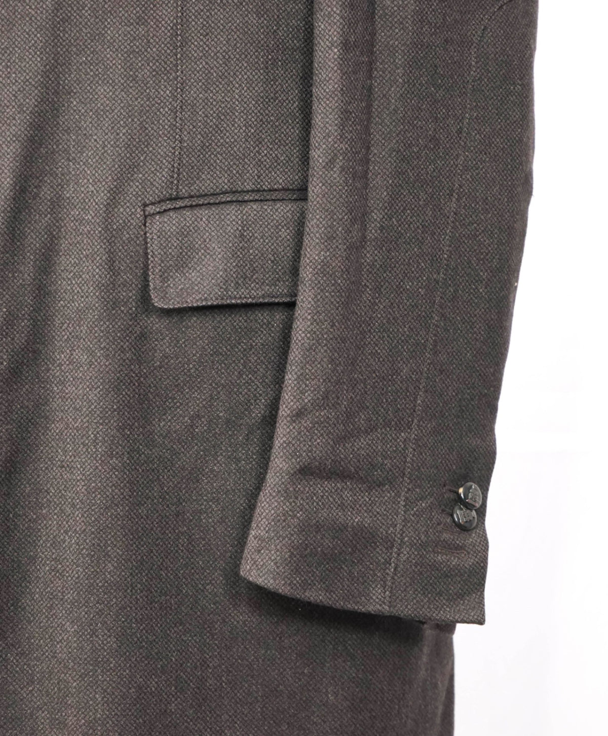 $2,395 CORNELIANI - Brown Birdseye Wool Coat - 42R
