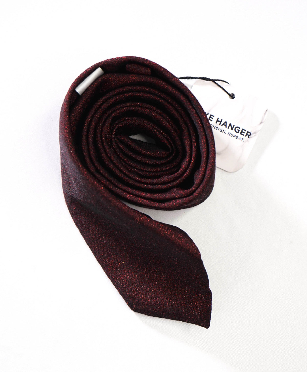 $245 ARMANI COLLEZIONI - Red Textured Silk/Wool - 2.75" Tie