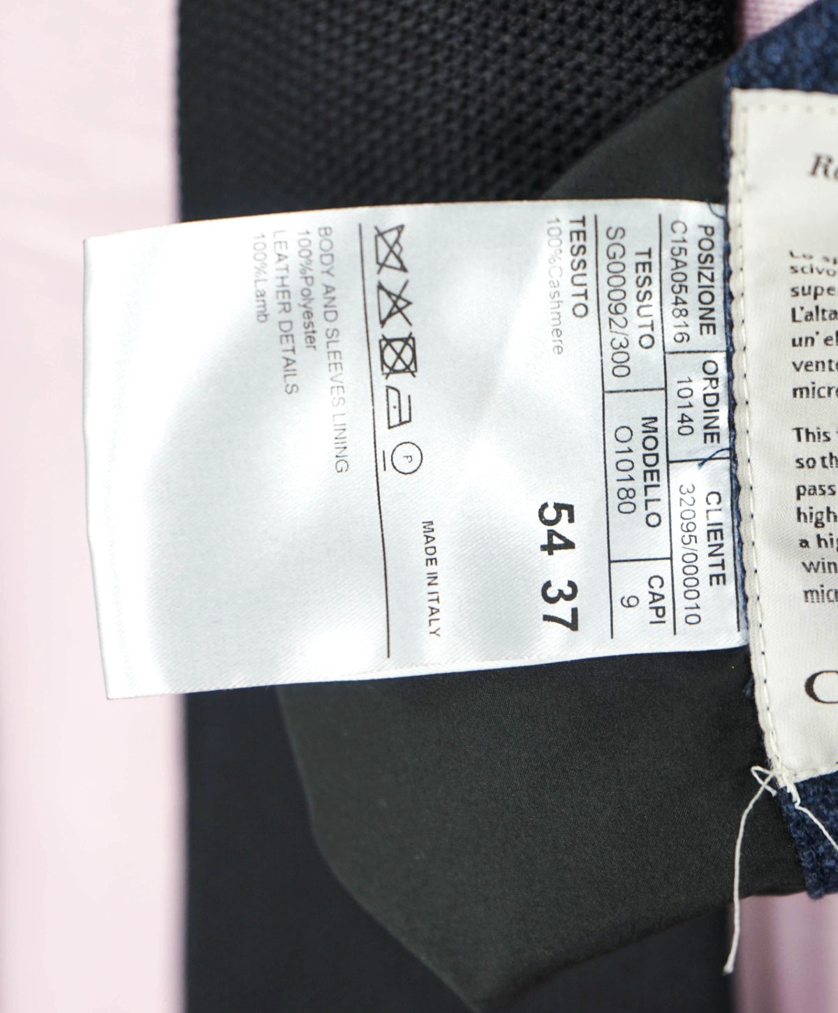 $2,720 CANALI - Navy Blue Cashmere Coat - 44R