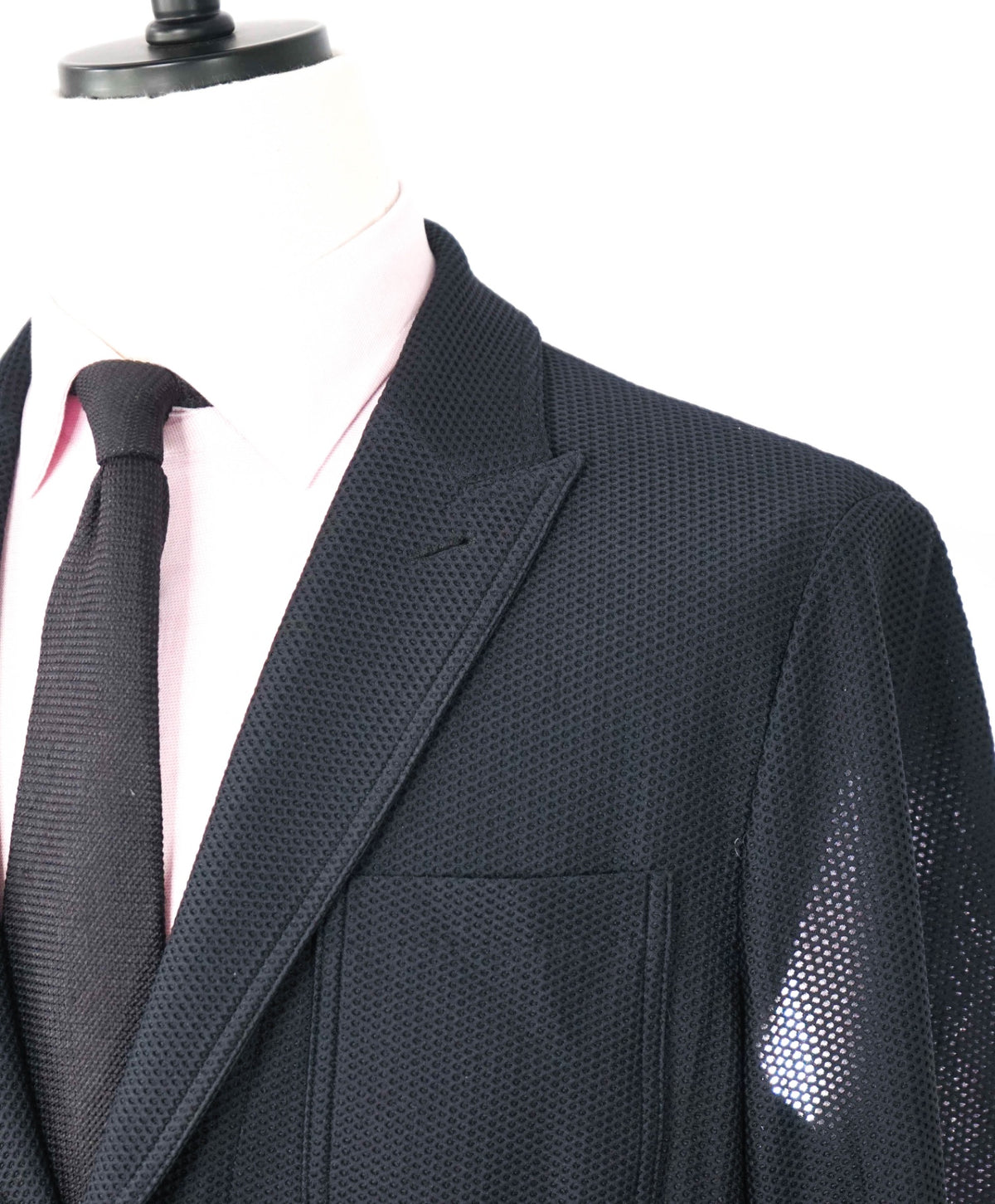 $2,295 GIORGIO ARMANI - Jersey Black Unstructured Blazer - 46R