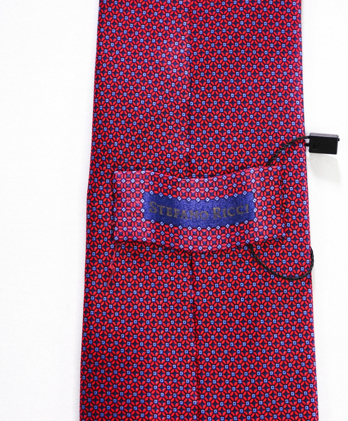 $350 STEFANO RICCI - Pink/Blue Micro Geometric Pure Silk - 3.25" Tie