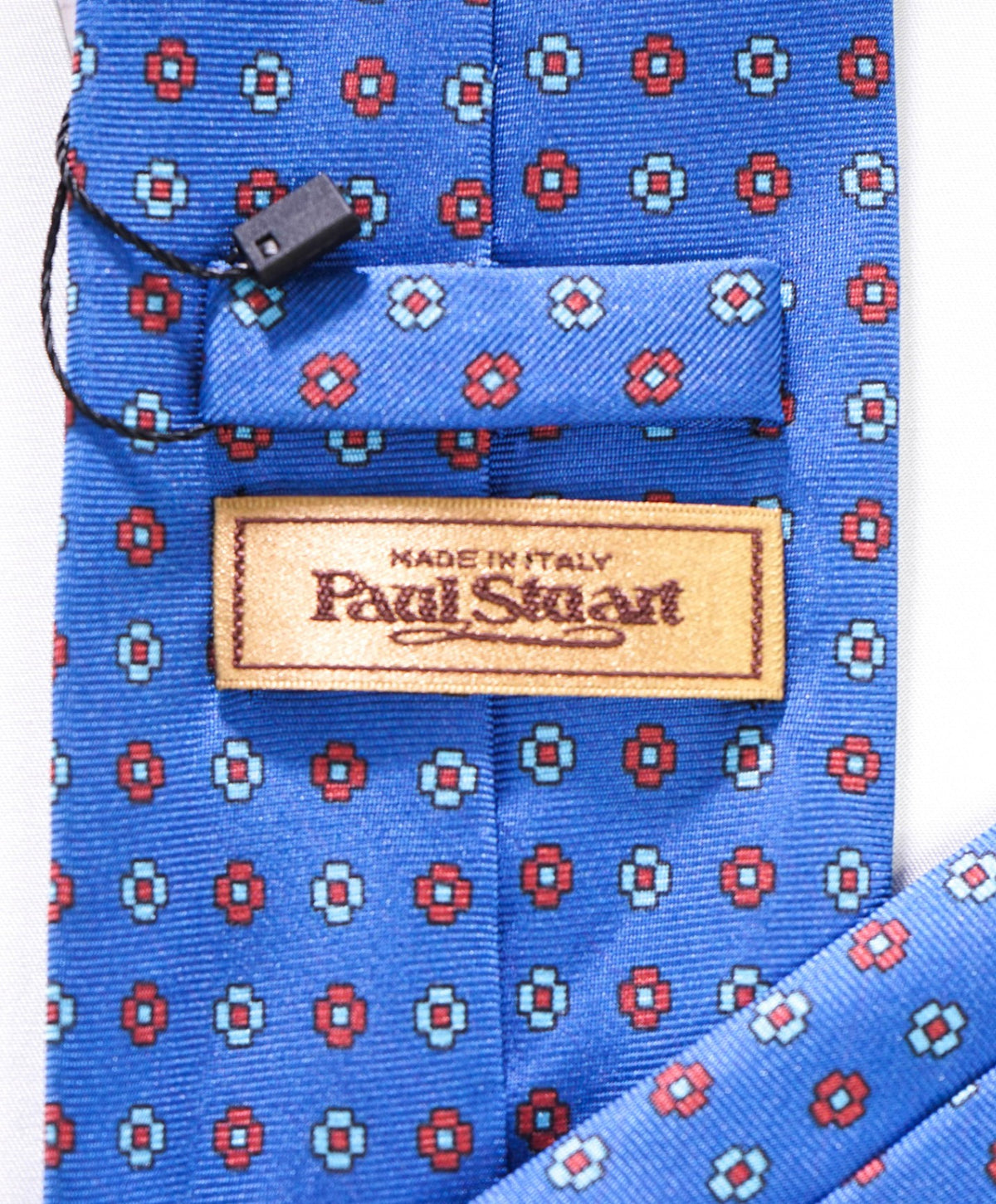 $225 PAUL STUART - Blue Geometric Silk - 3.25" Tie