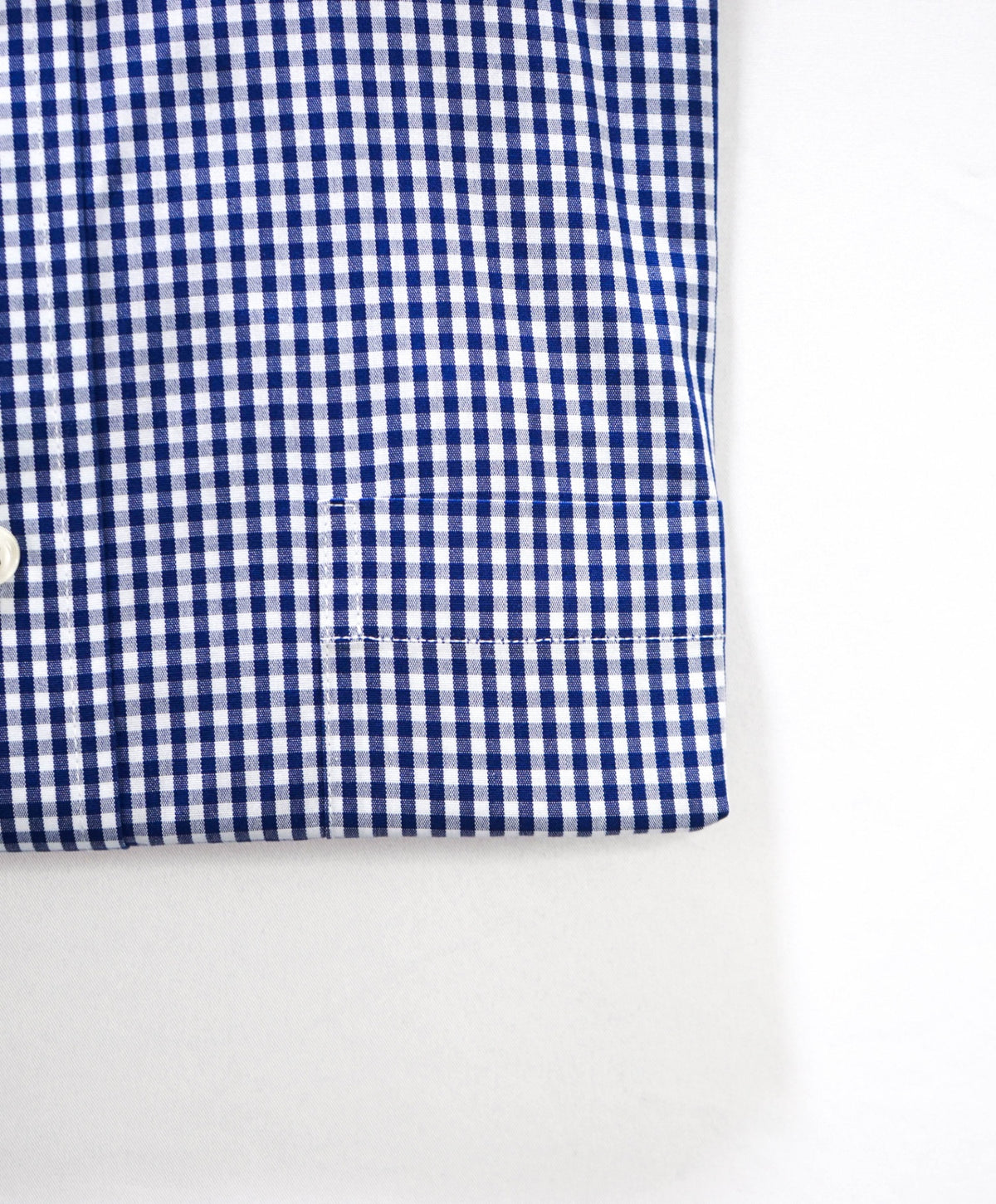 $128 BROOKS BROTHERS - Blue Gingham Non-Iron "REGENT" Shirt - 17.5 - 35
