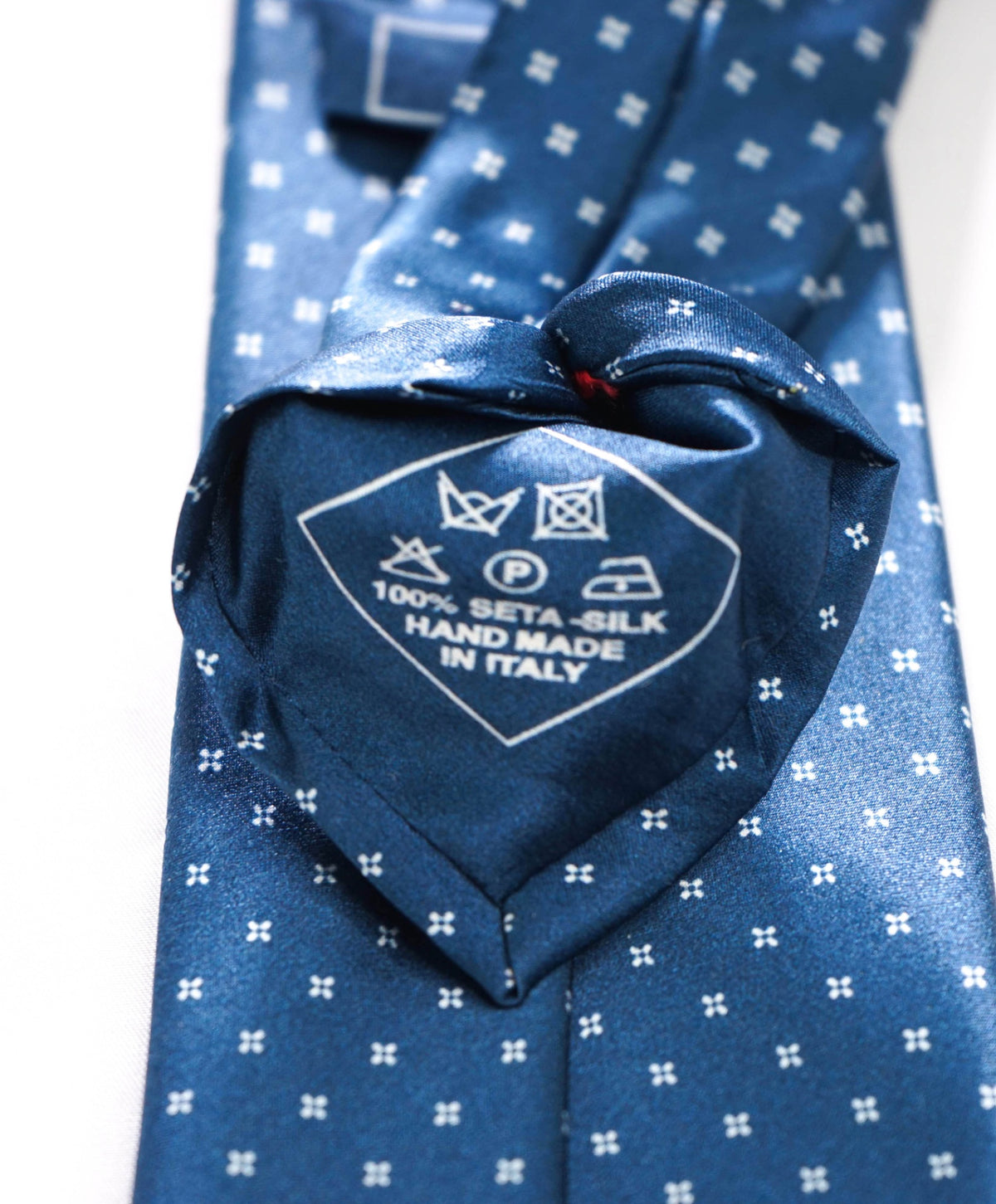 $395 BRIONI - Blue Micro Geometric Silk - 3" Tie