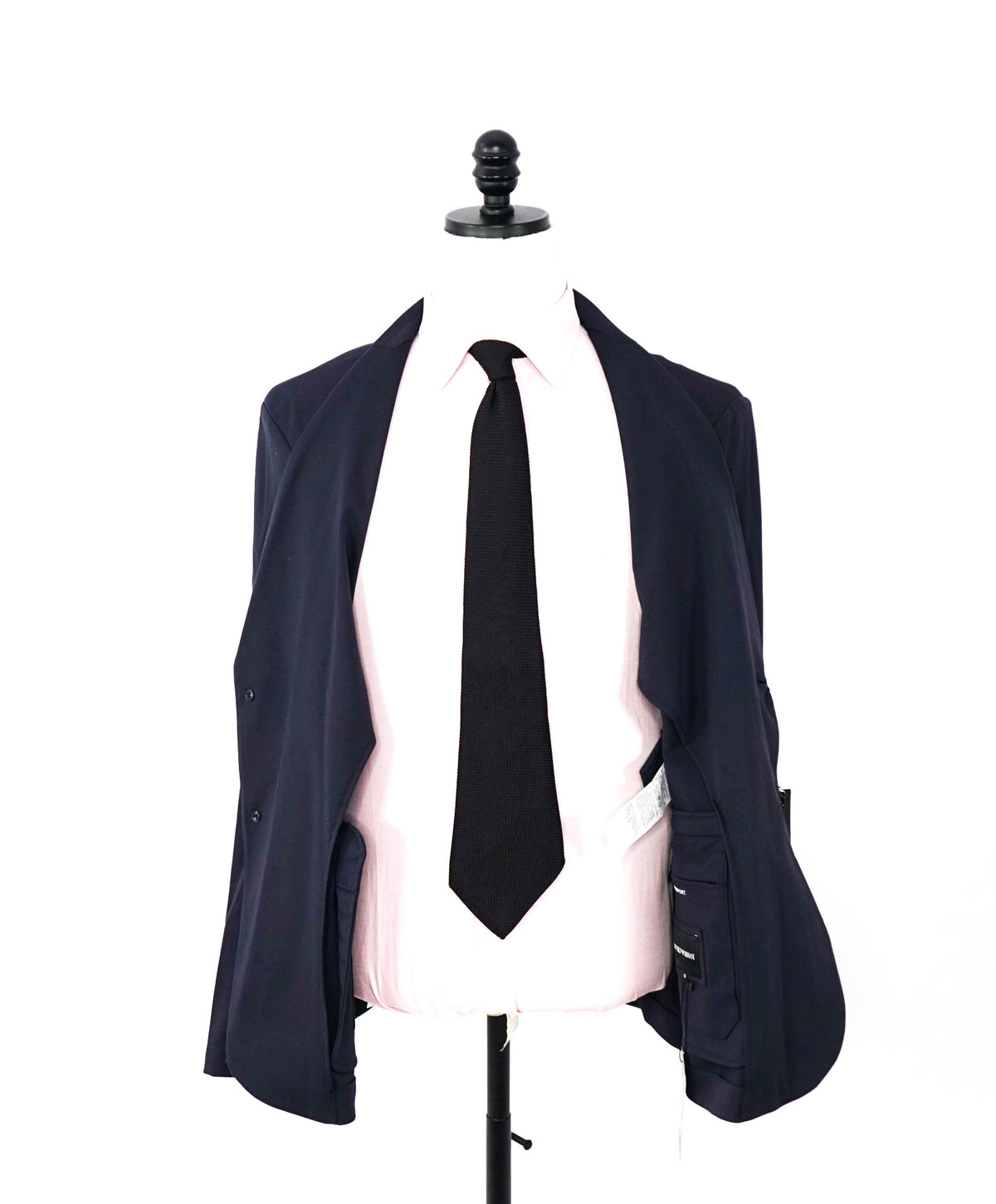 $545 EMPORIO ARMANI - Navy Blue Travel Blazer - 40