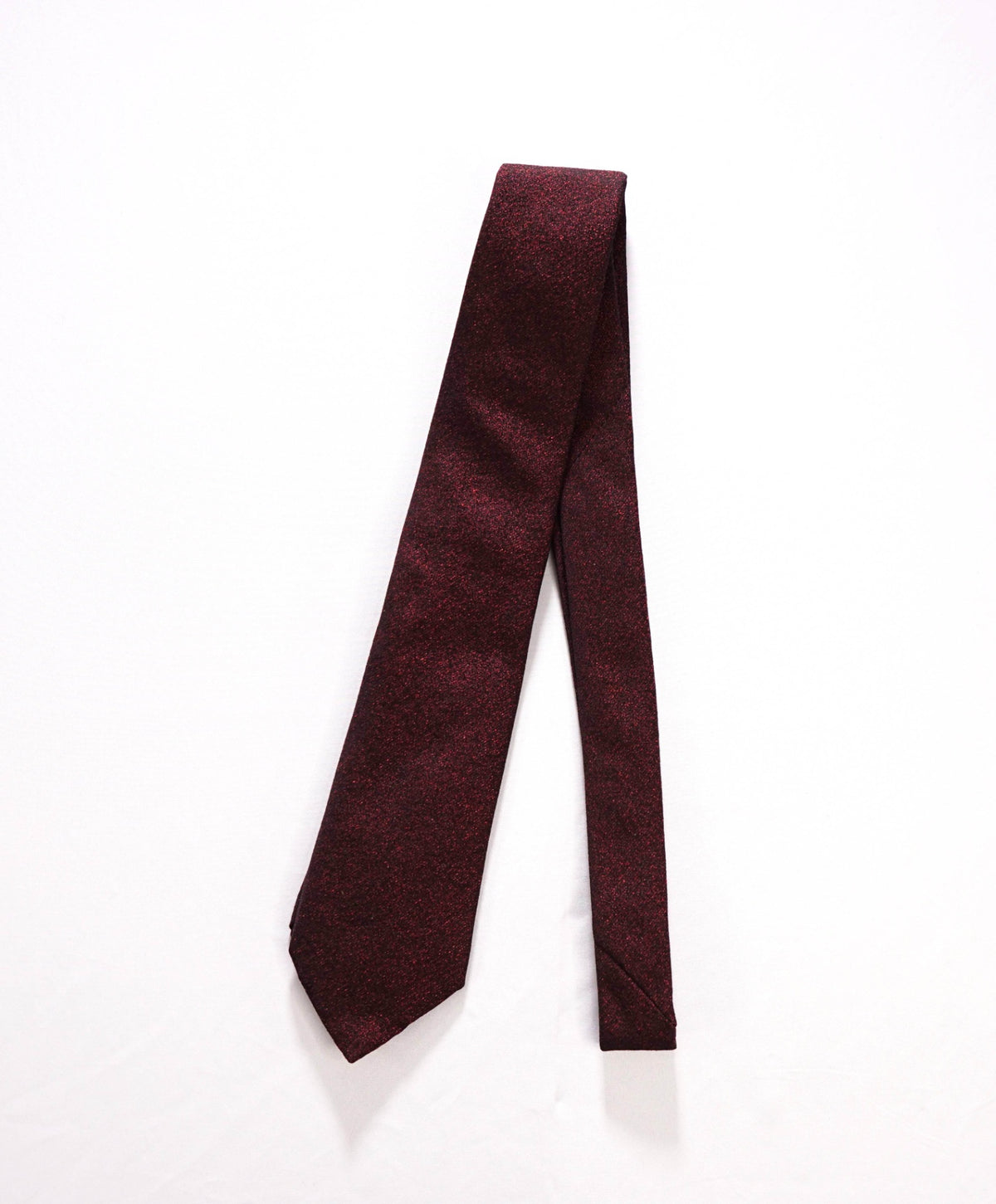 $245 ARMANI COLLEZIONI - Red Textured Silk/Wool - 2.75" Tie