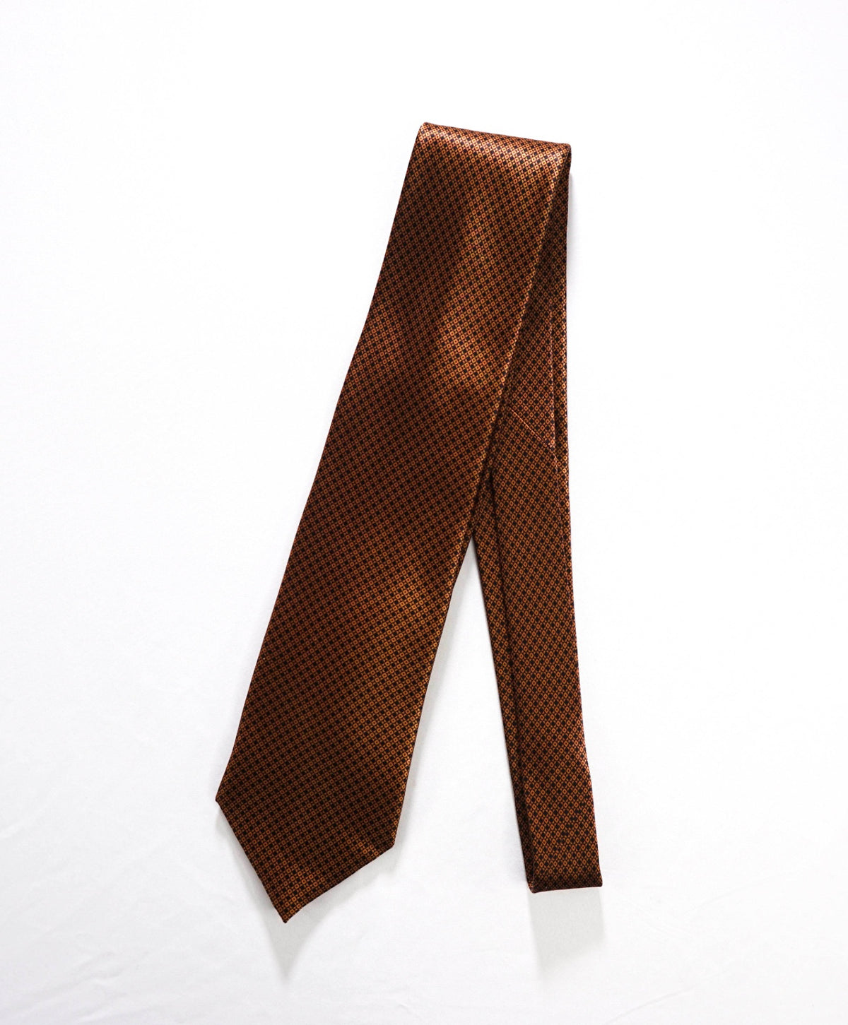 $350 STEFANO RICCI - Brown/Black Micro Geometric Pure Silk - 3.5" Tie