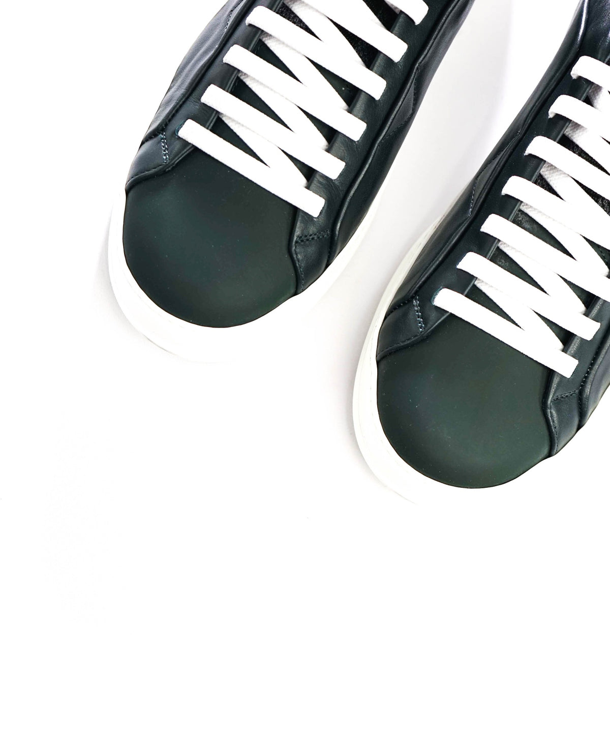 Z ZEGNA - Green Leather Techmerino Sneakers - US 10 (9UK)