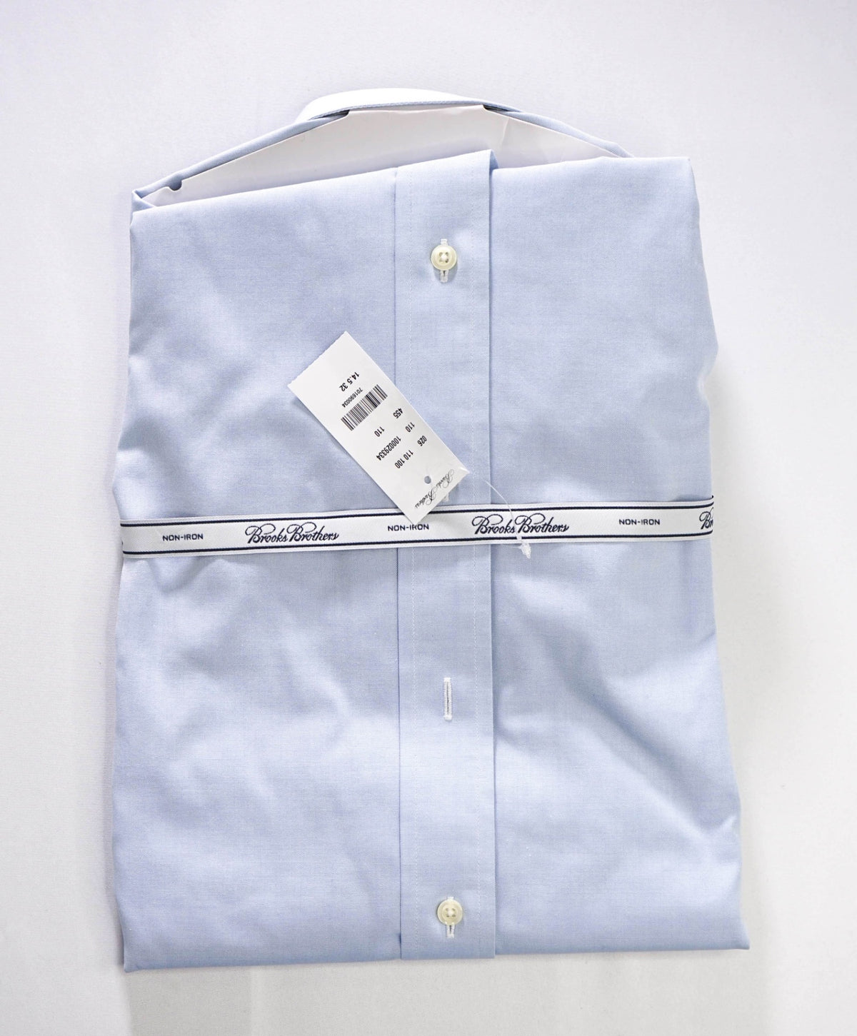 $128 BROOKS BROTHERS - Blue Non-Iron "REGENT" Shirt - 14.5 - 32
