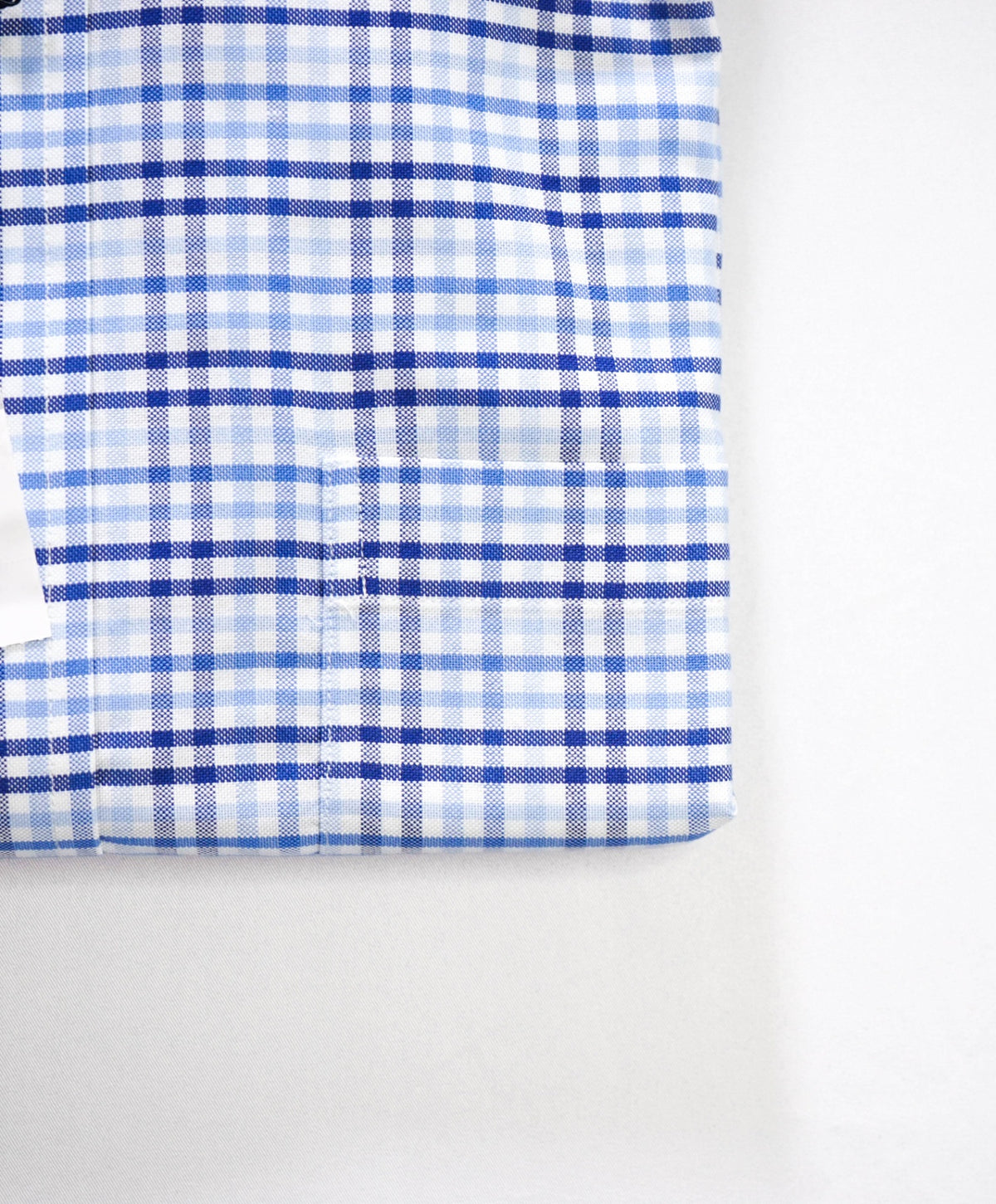 $128 BROOKS BROTHERS - Blue Plaid Non-Iron "REGENT" Shirt - 16.5 - 34