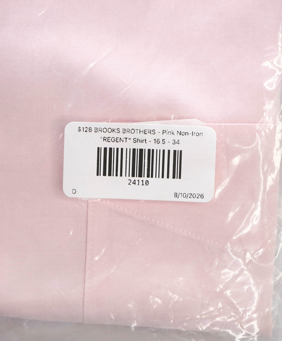 $128 BROOKS BROTHERS - Pink Non-Iron "REGENT" Shirt - 16.5 - 34