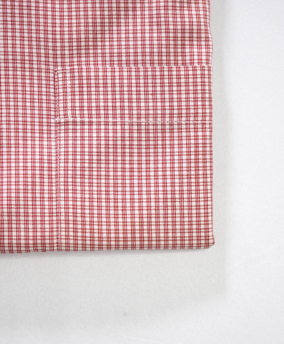 $128 BROOKS BROTHERS - Red Micro Plaid Non-Iron "REGENT" Shirt - 15 - 35