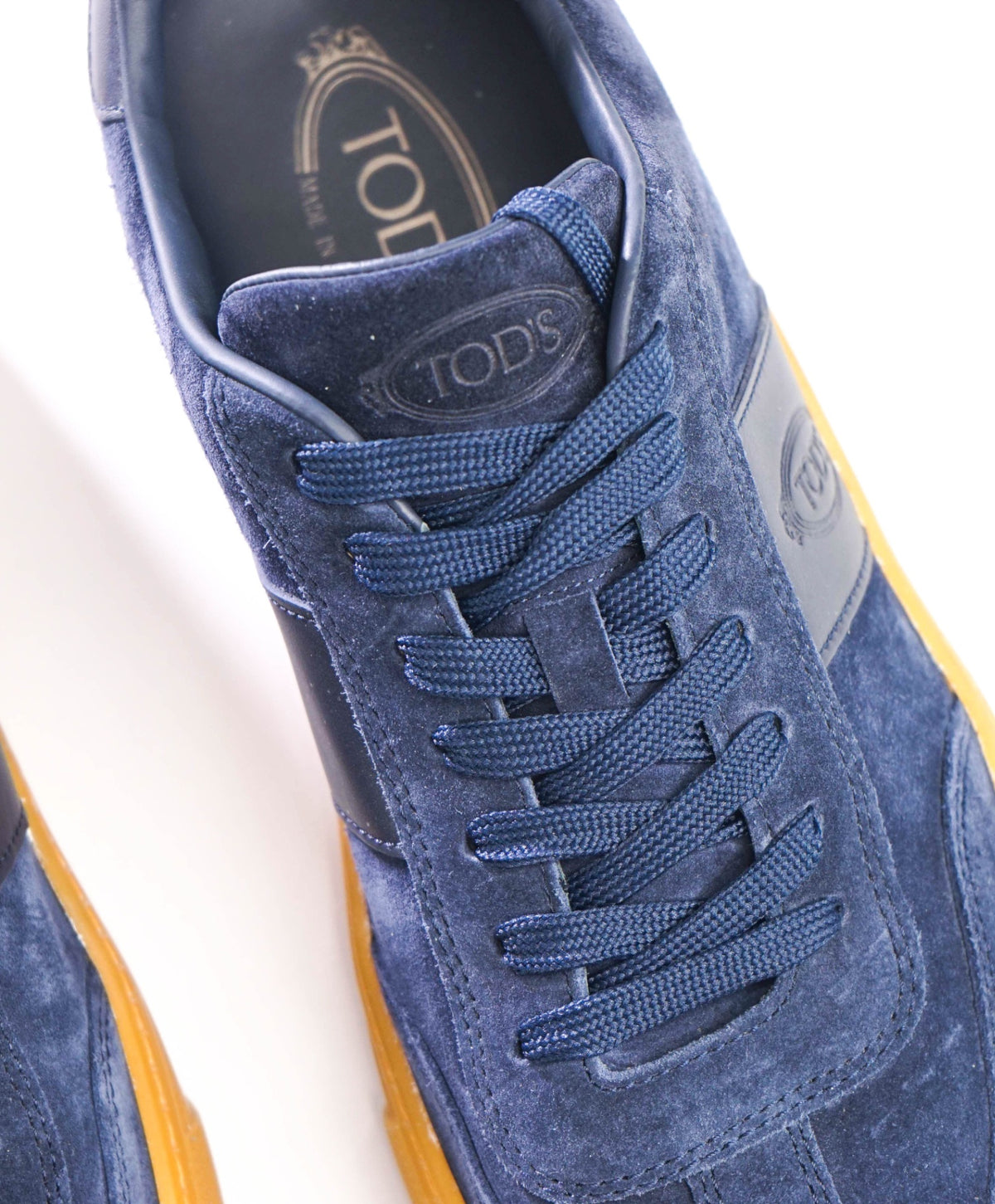$750 TOD's - Navy Blue Suede Sneakers - US 11.5 (10.5UK)