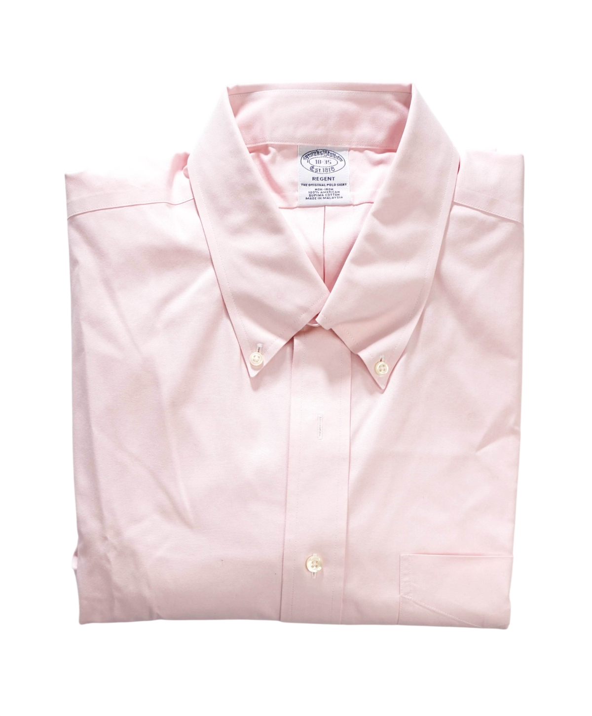 $128 BROOKS BROTHERS - Pink Non-Iron "REGENT" Shirt - 18 - 35
