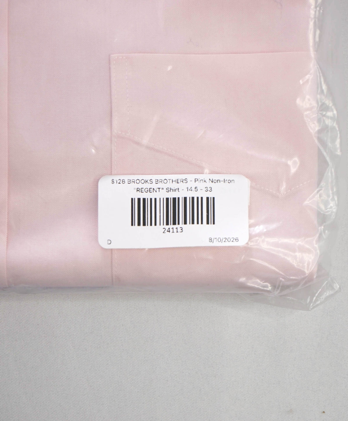 $128 BROOKS BROTHERS - Pink Non-Iron "REGENT" Shirt - 14.5 - 33