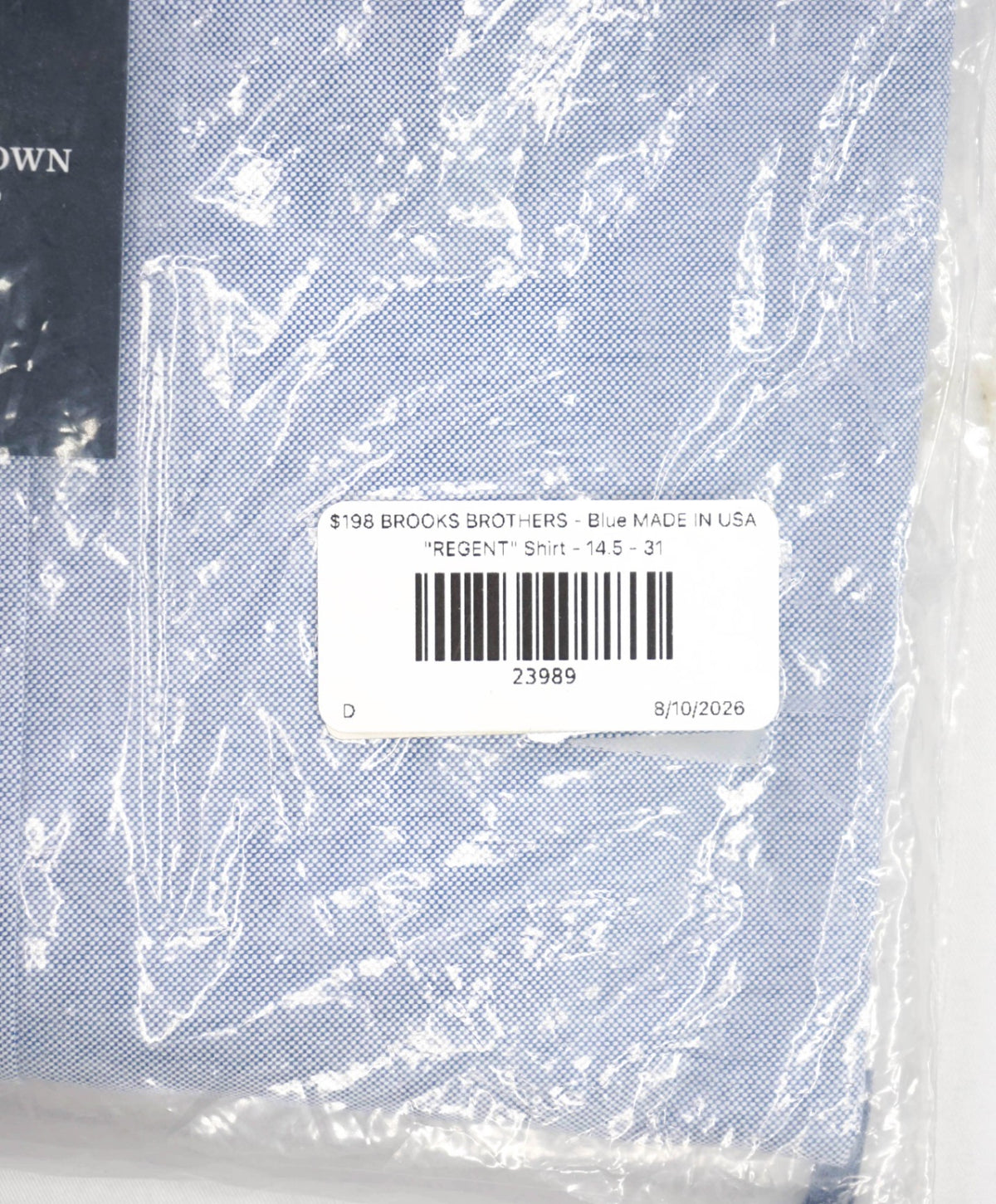 $198 BROOKS BROTHERS - Blue MADE IN USA "REGENT" Shirt - 14.5 - 31