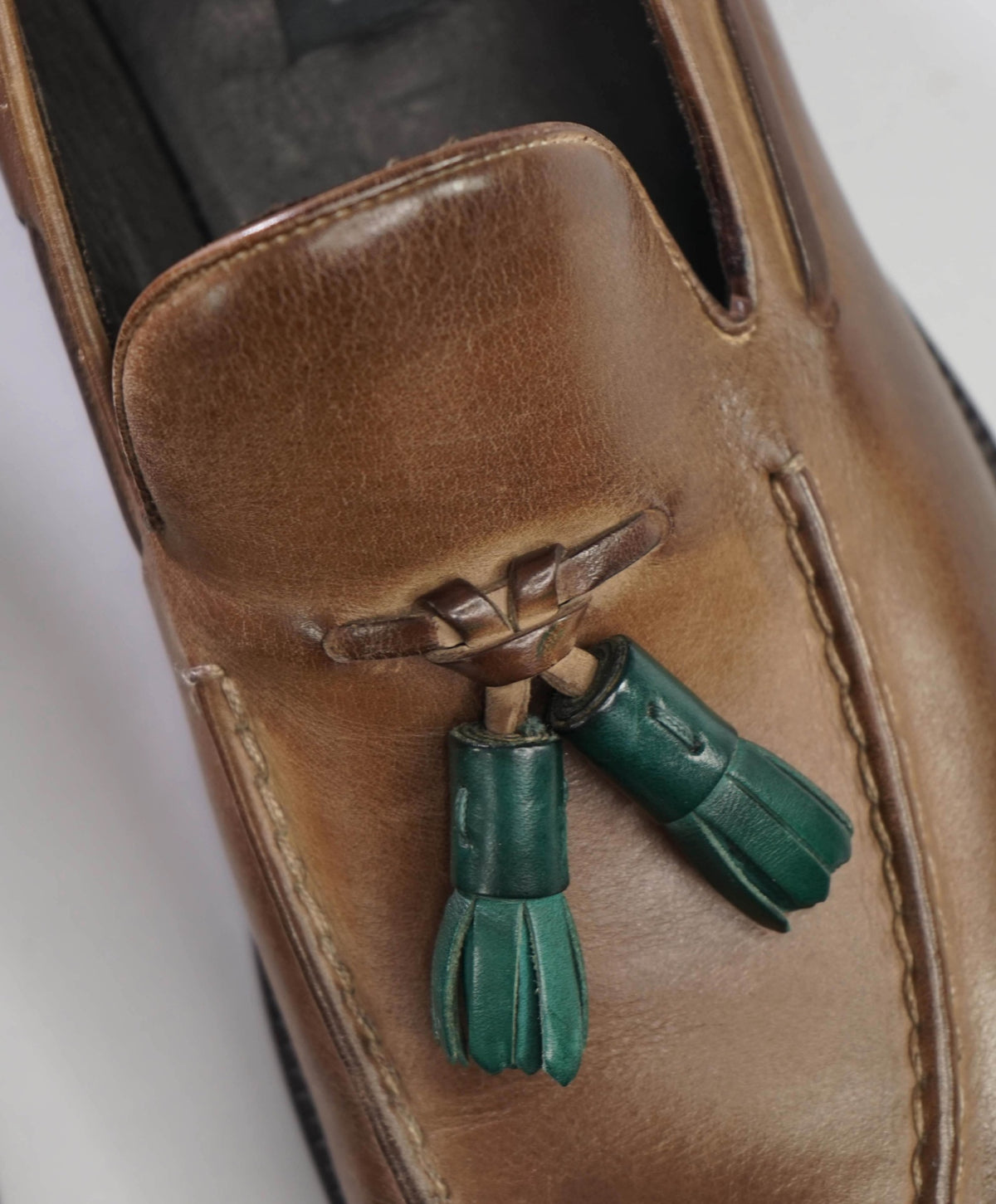 $1,050 FRATELLI ROSSETTI - Brown Leather Tassel Loafers - US 9.5 (8.5UK)