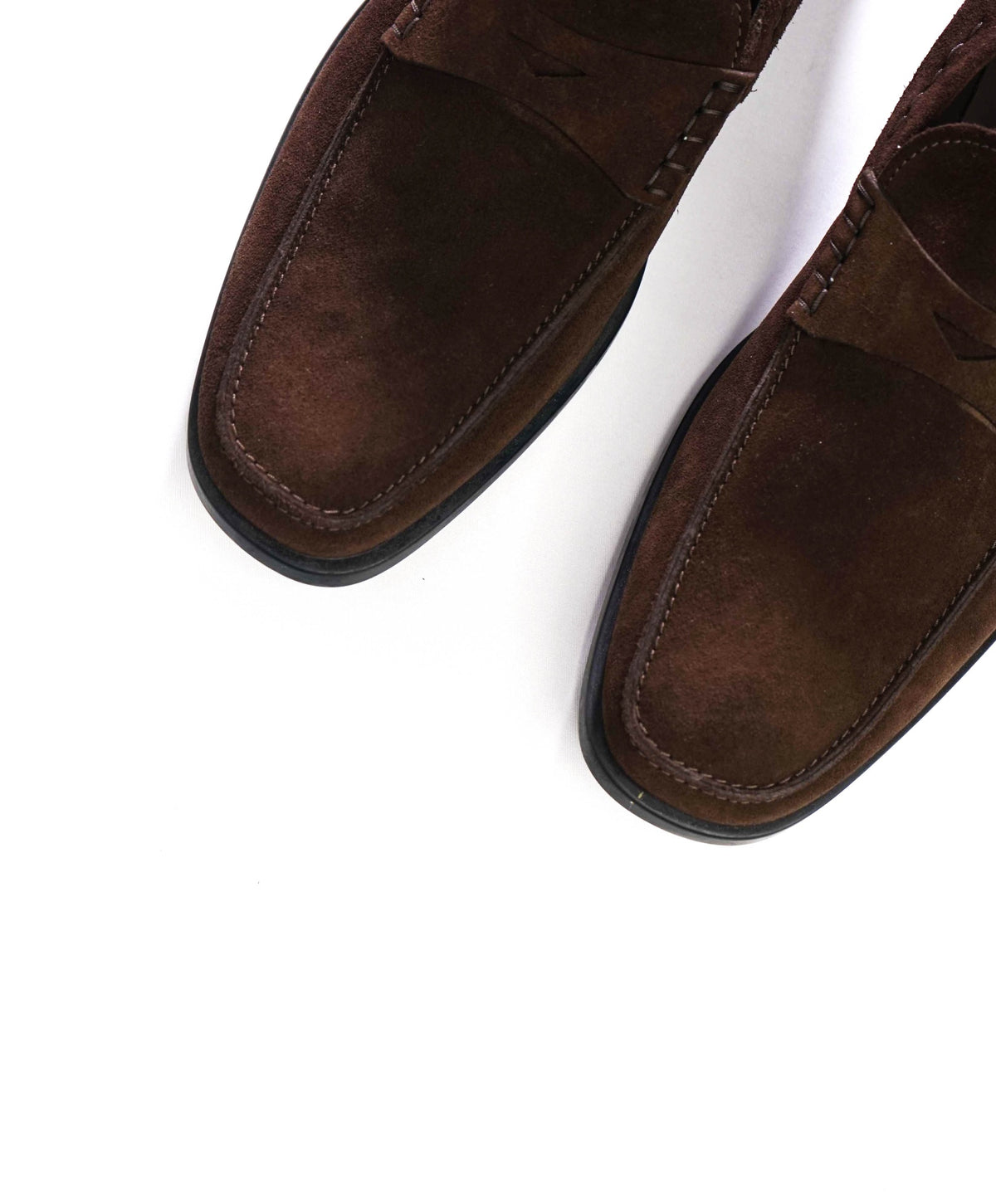 $825 TOD'S - Brown Suede Penny Loafers - US 11.5 (10.5UK)