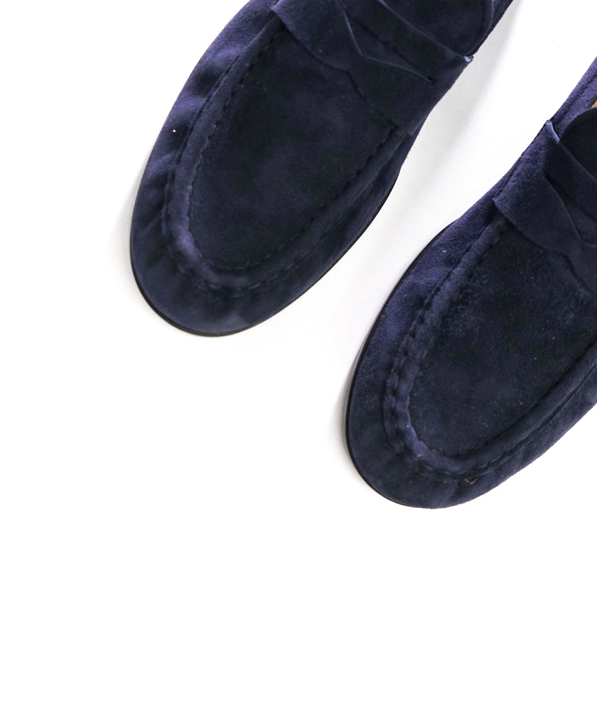 $825 TOD'S - Navy Blue Suede Penny YSL Loafers - US 7.5 (6.5UK)