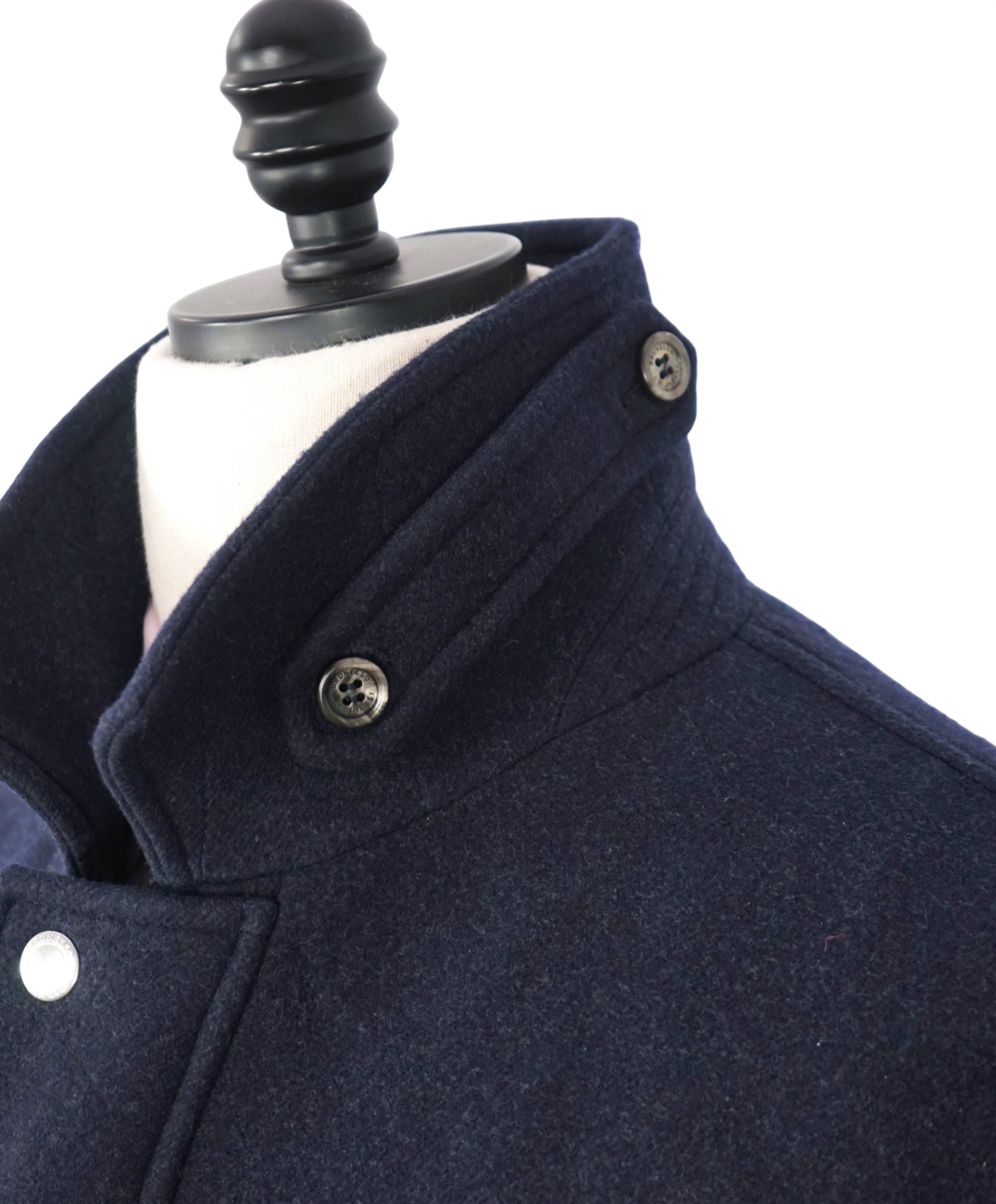 $7,995 BRUNELLO CUCINELLI - Navy Blue Wool Overcoat - 3XL