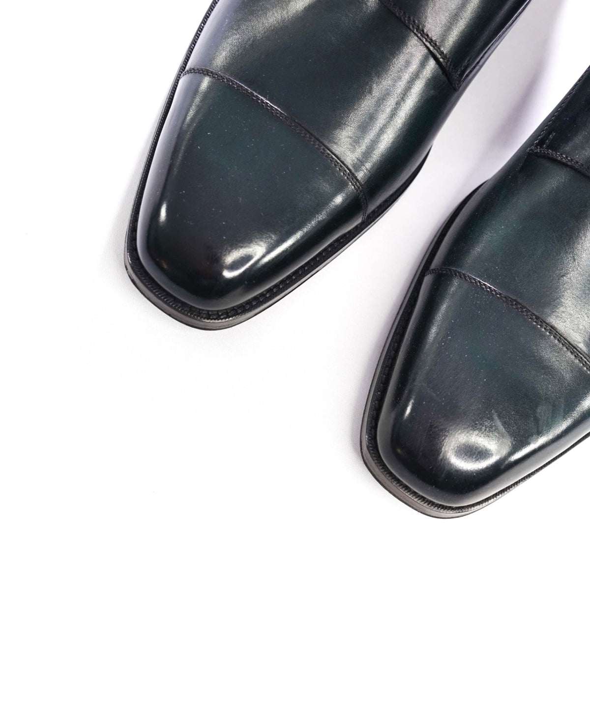 $2,450 TOM FORD - Green Leather Monk Straps - US 11 (10.5 TF)