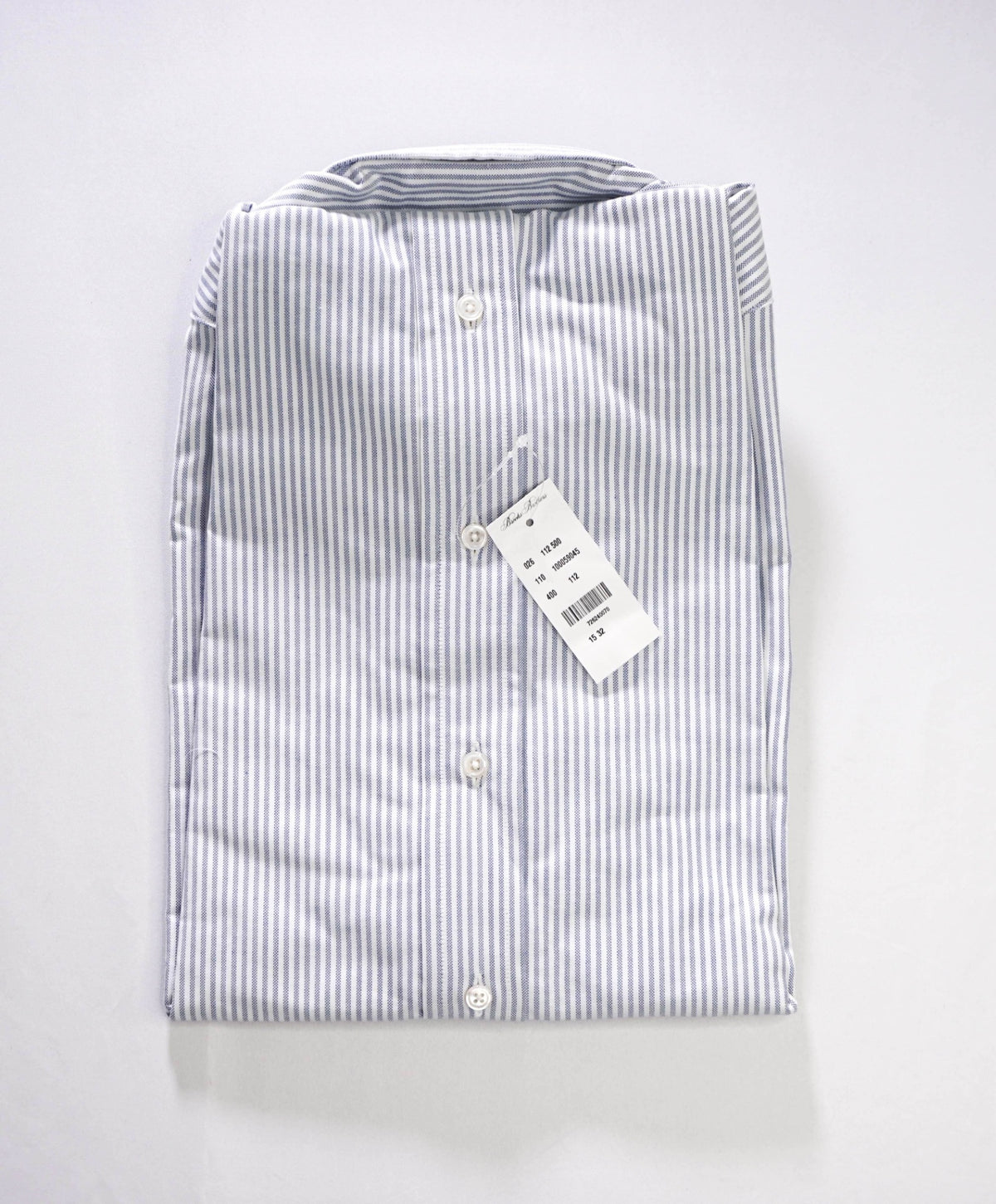 $198 BROOKS BROTHERS - Blue Stripe MADE IN USA "REGENT" Shirt - 18 - 36